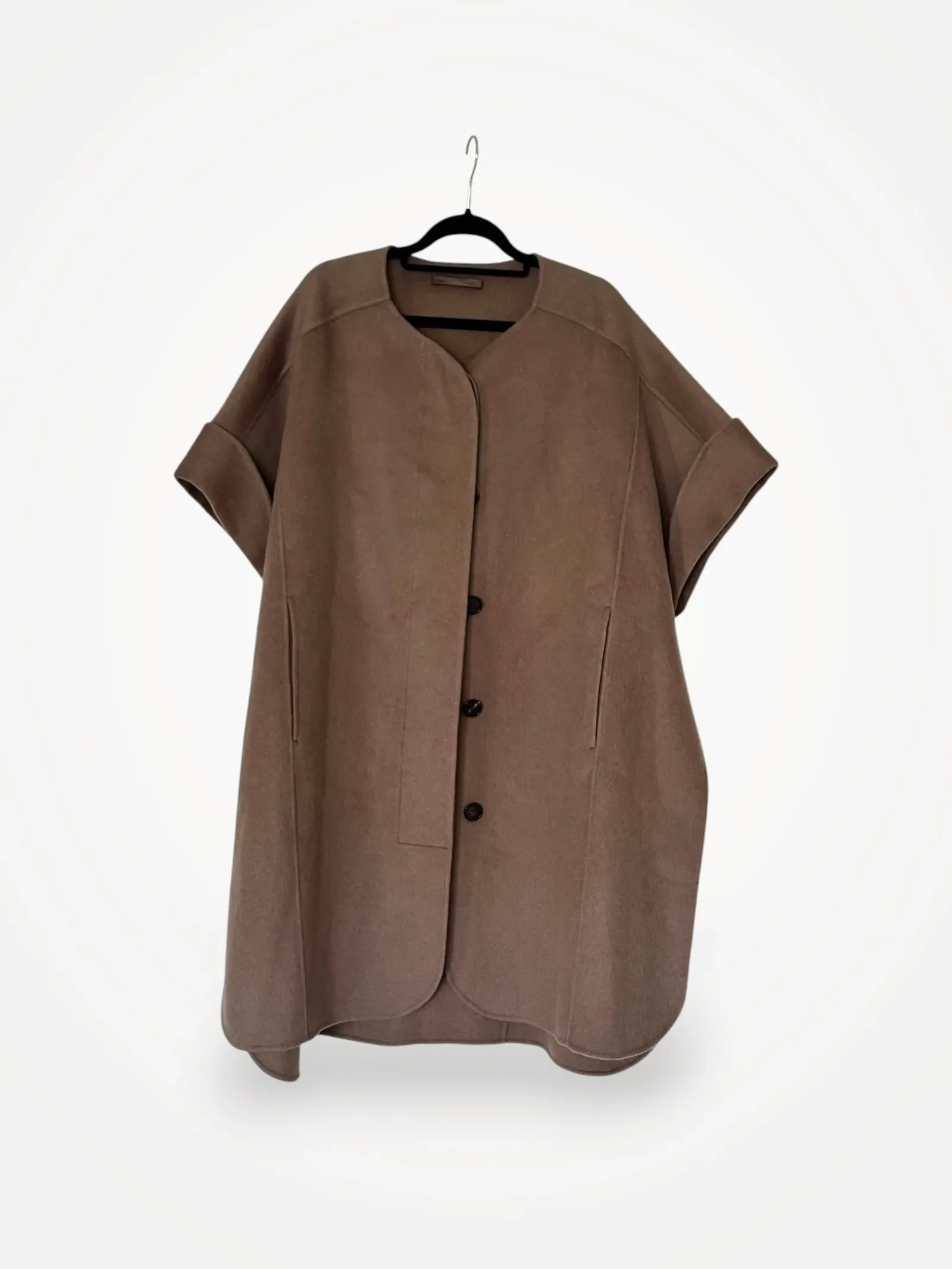 Filippa K Susanne Double Cape-ulljacka NWOT