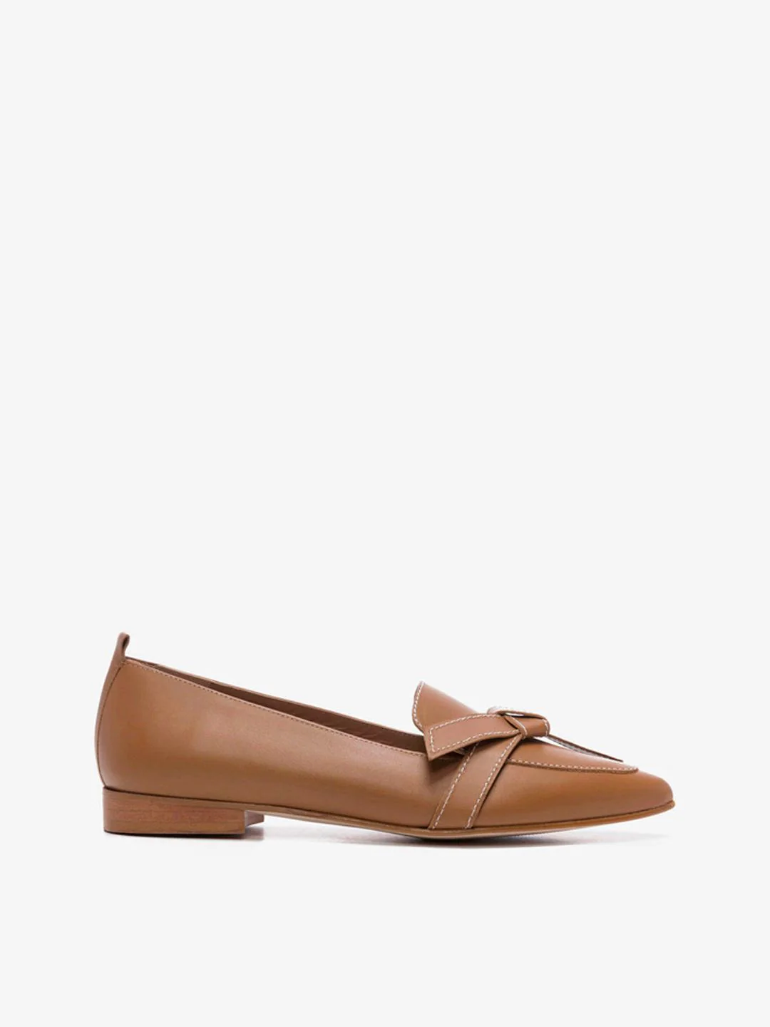Flattered Ally Cognac Leather-skinnloafers NWOT