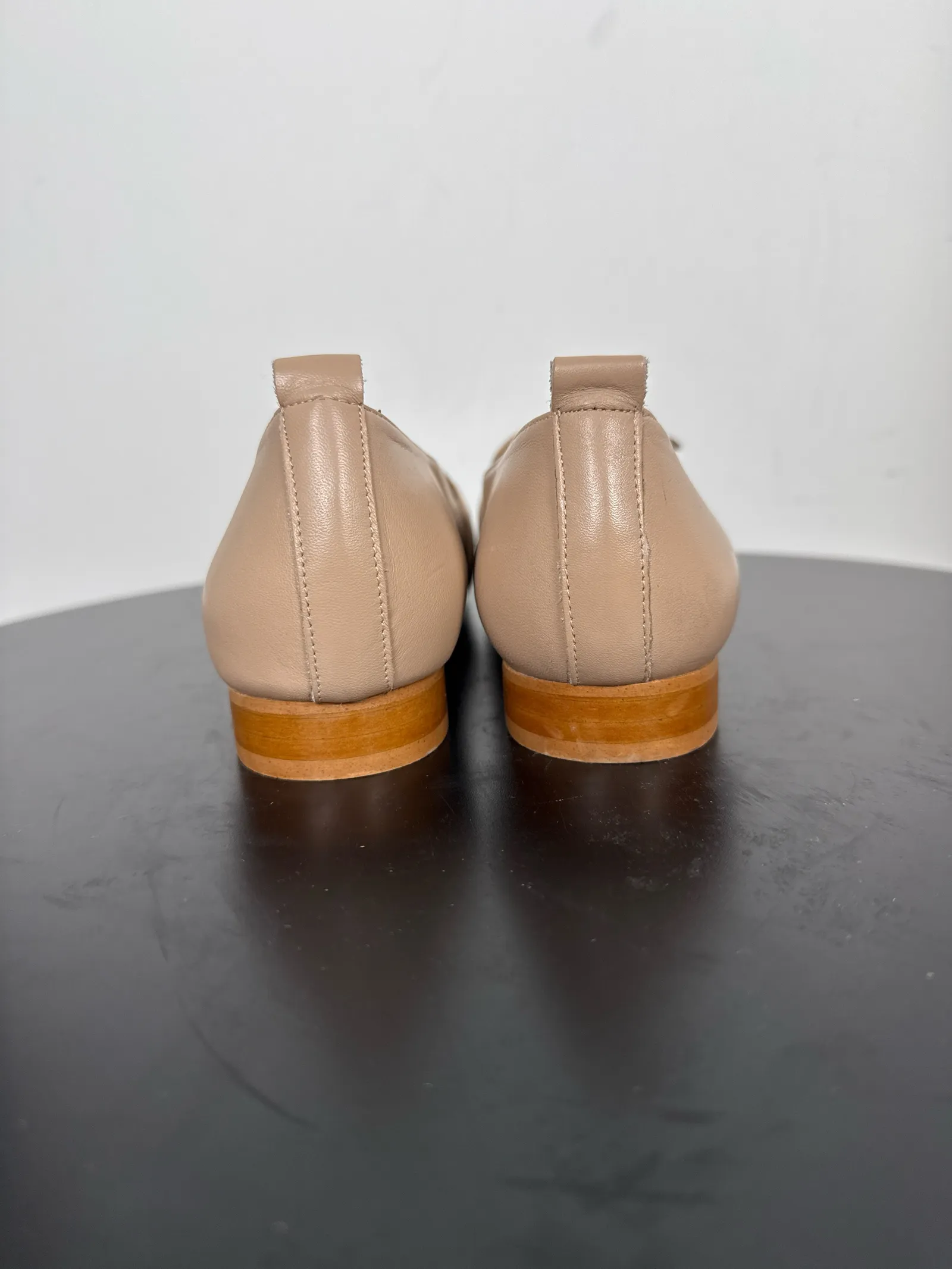 Flattered Ally Leather Sand-skinnballerinaskor - Image 5