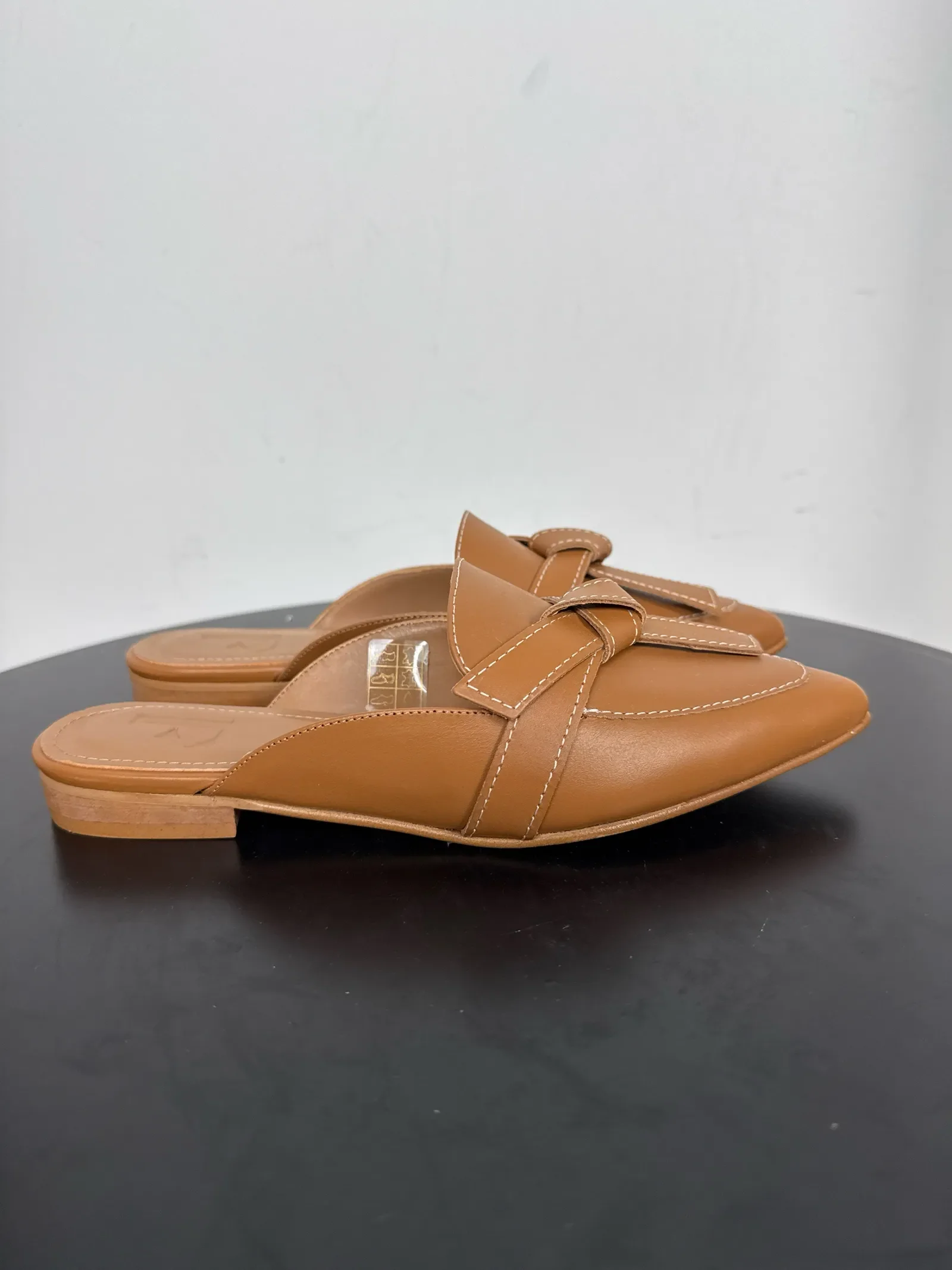Flattered Anina Cognac Leather-skinnballerinaskor NWT - Image 6