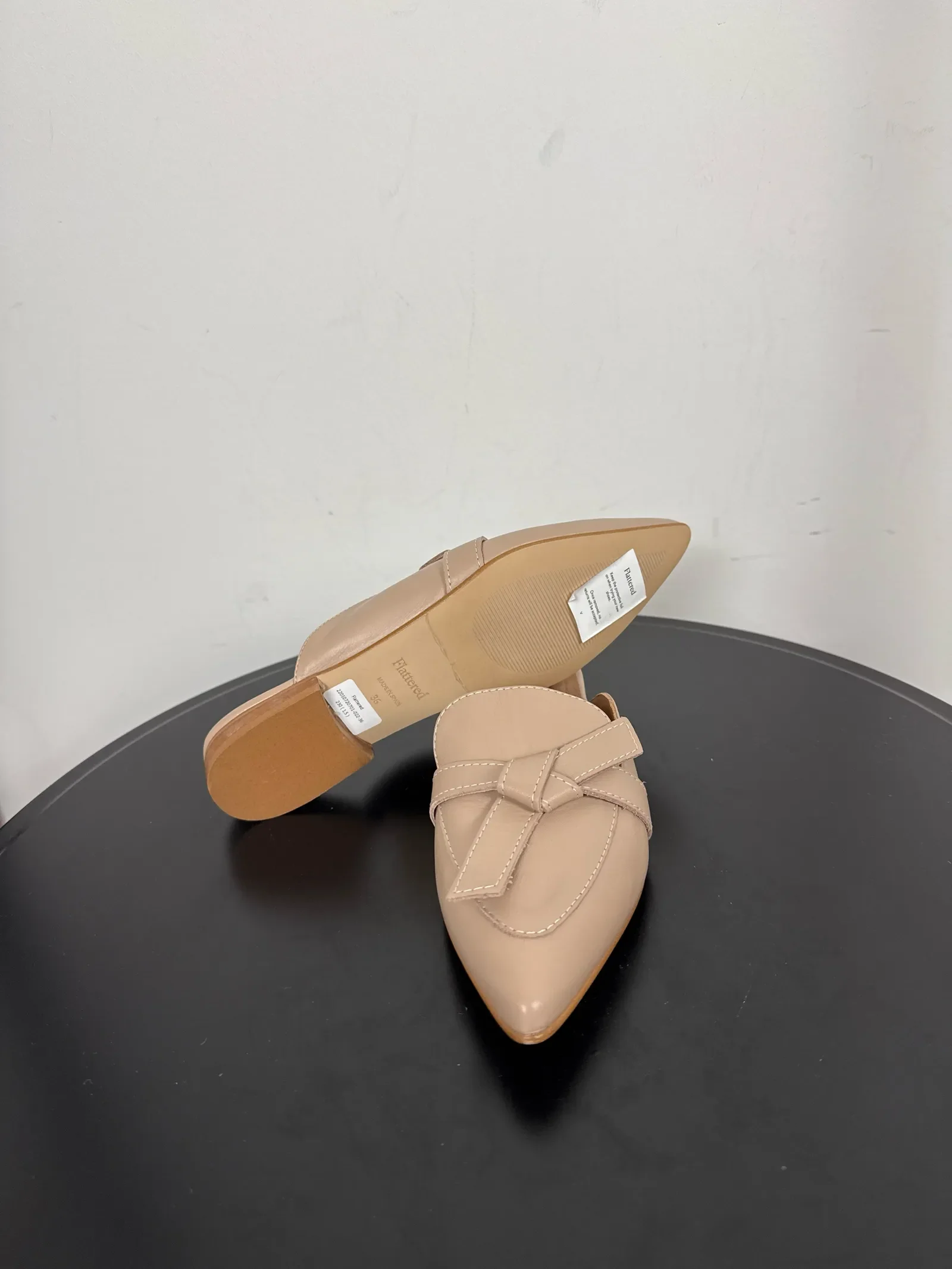 Flattered Anina Sand Leather-skinnloafers - Image 3
