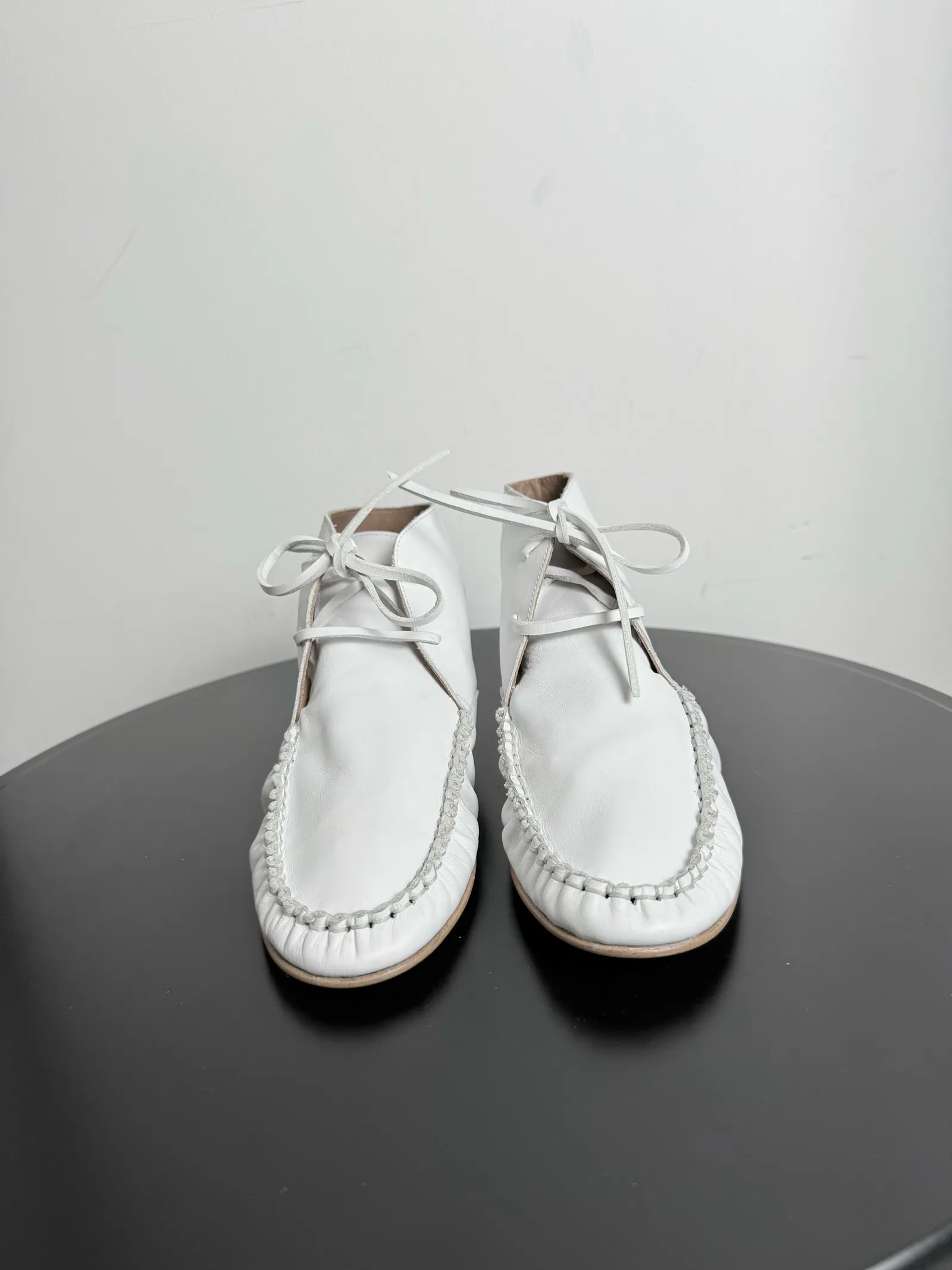 Flattered Babba White-skinnloafers - Image 2