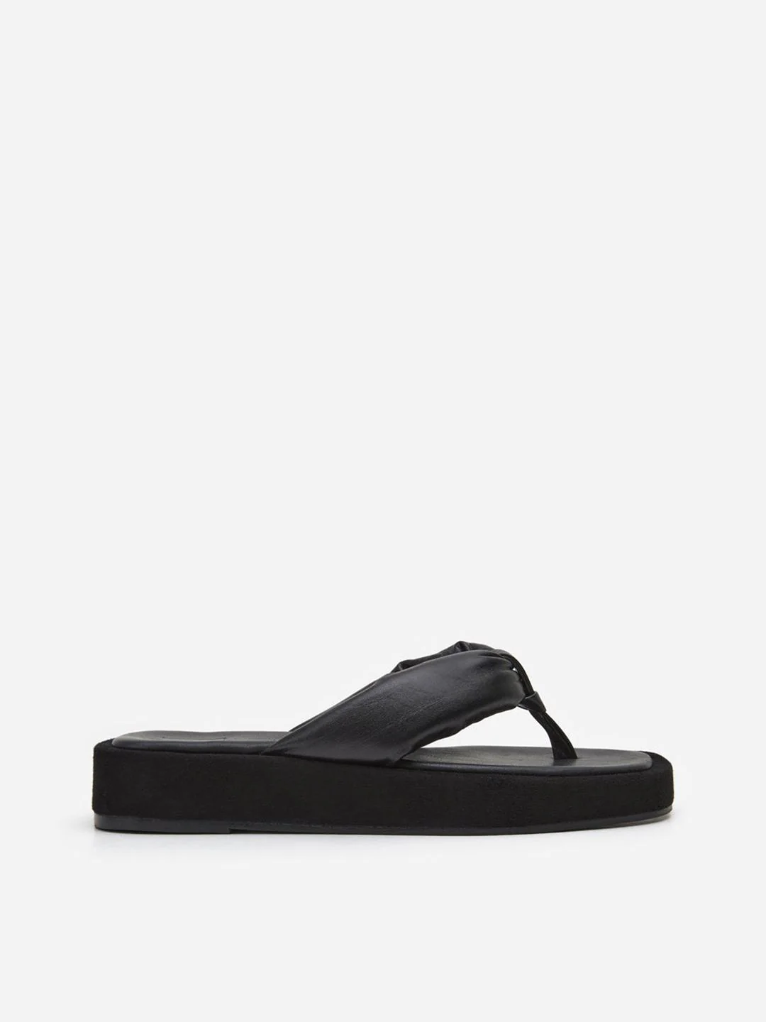 Flattered Blair Black Leather/suede-skinnsandaler
