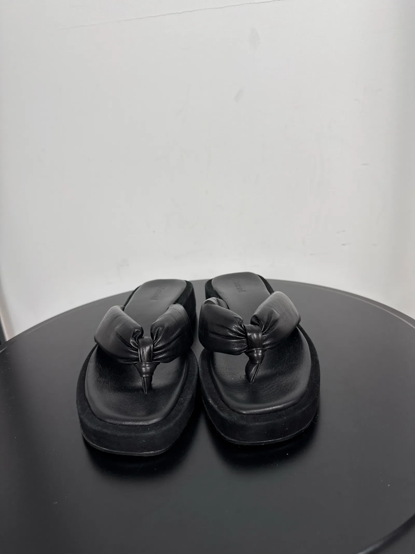 Flattered Blair Black Leather/suede-skinnsandaler - Image 4