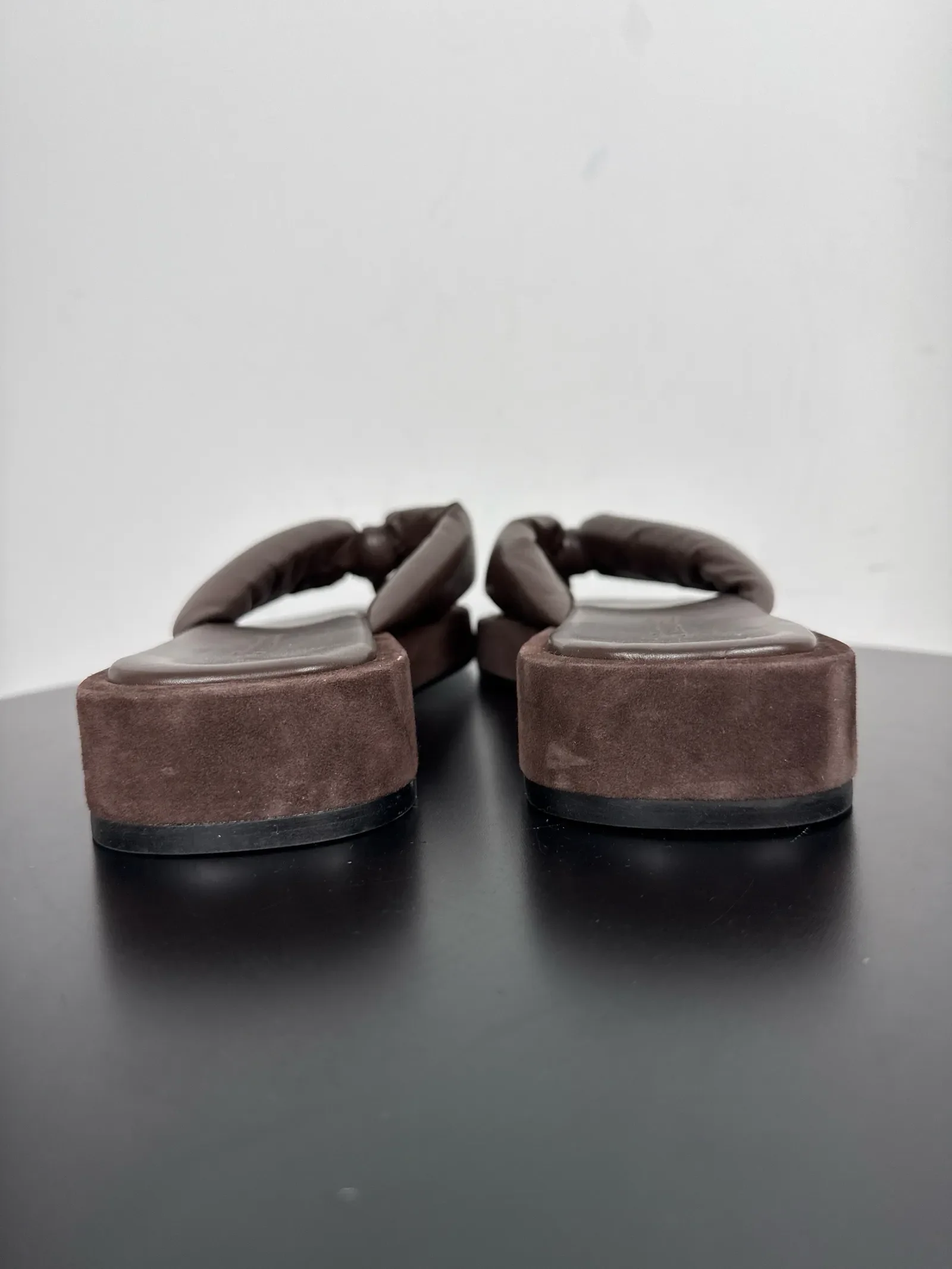 Flattered Blair Brown Leather/suede-skinnsandaler - Image 5