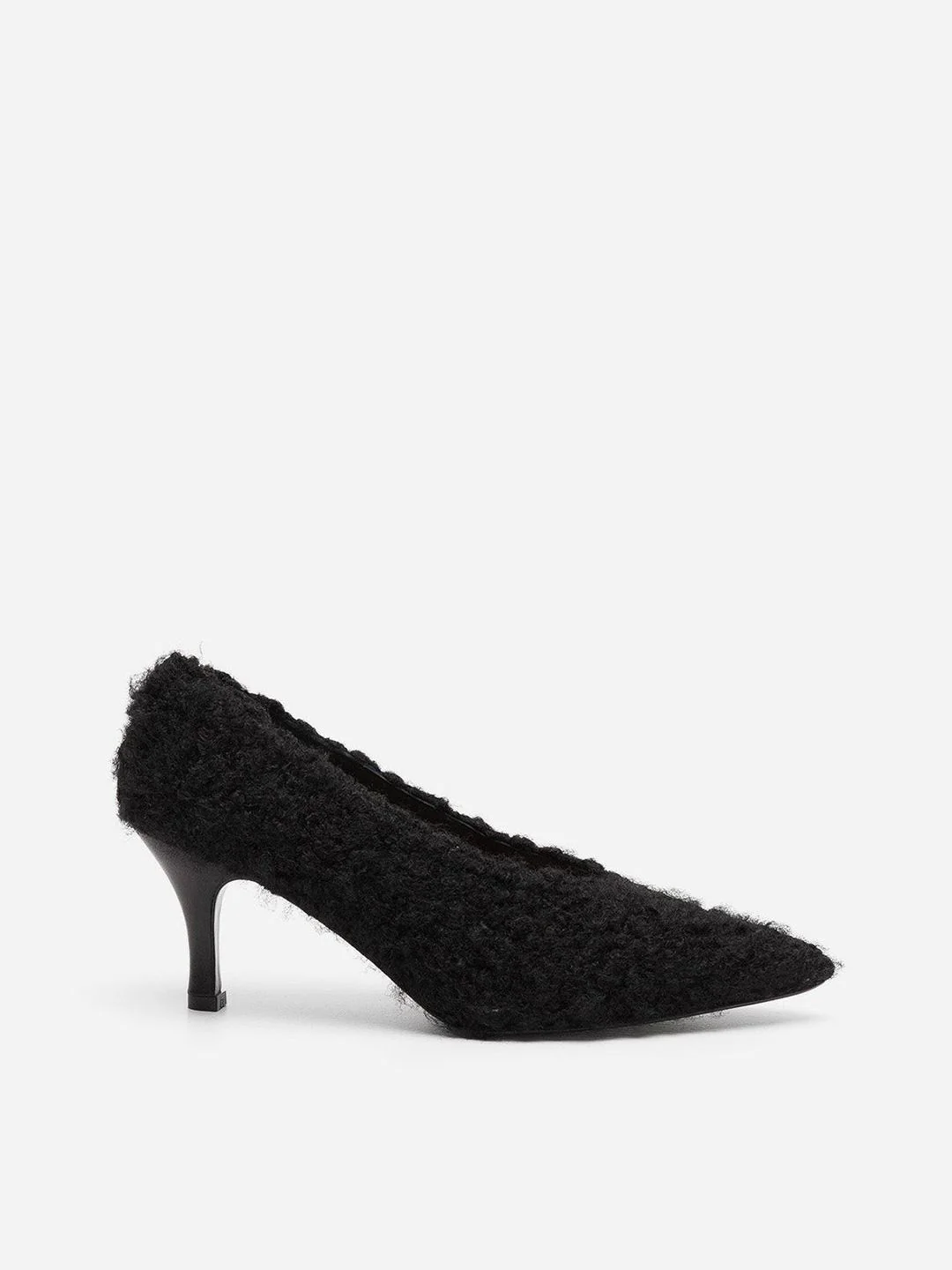 Flattered Fabienne Black Pile-klackar NWOT