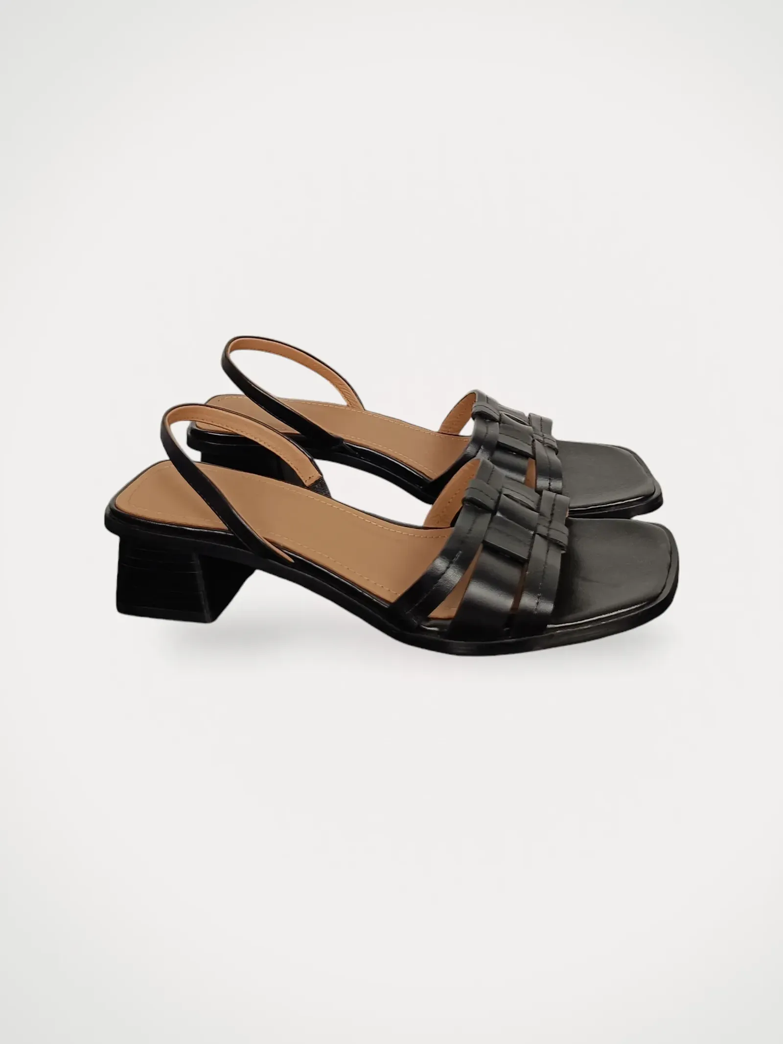 Flattered Freja Leather Black-skinnklackar - Image 2