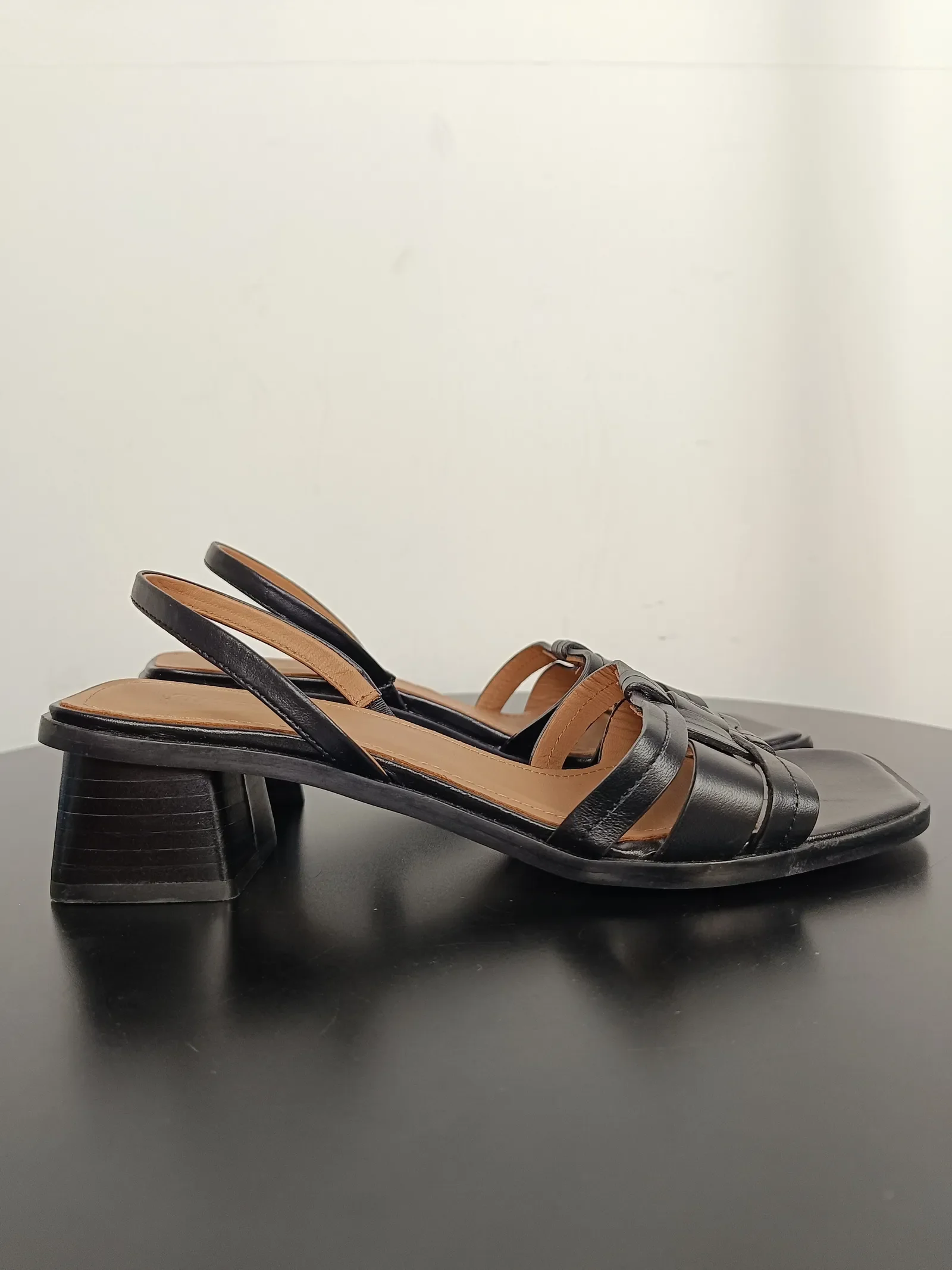 Flattered Freja Leather Black-skinnklackar - Image 6