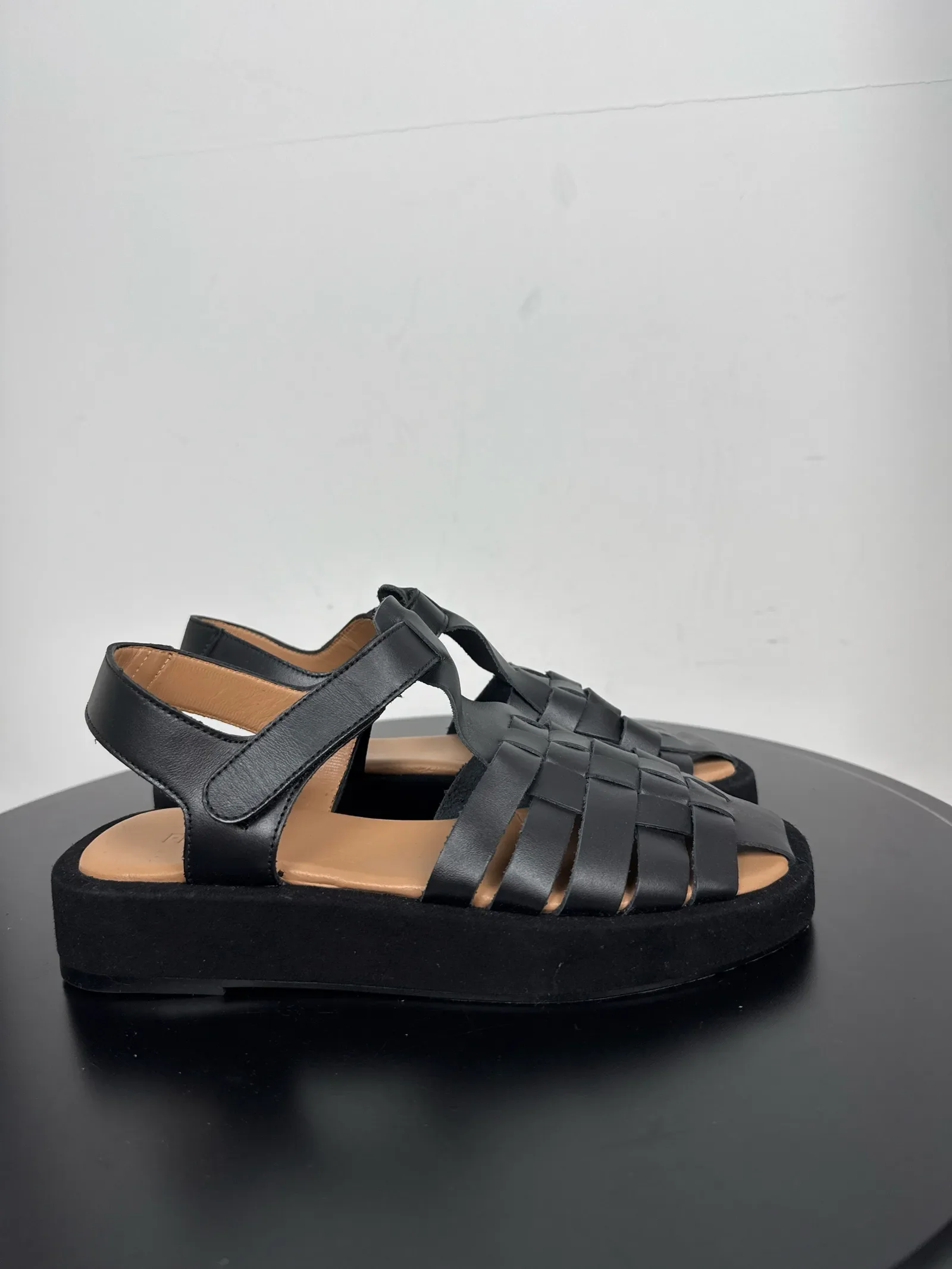 Flattered Gigi Black Leather-skinnsandaler NWT - Image 6