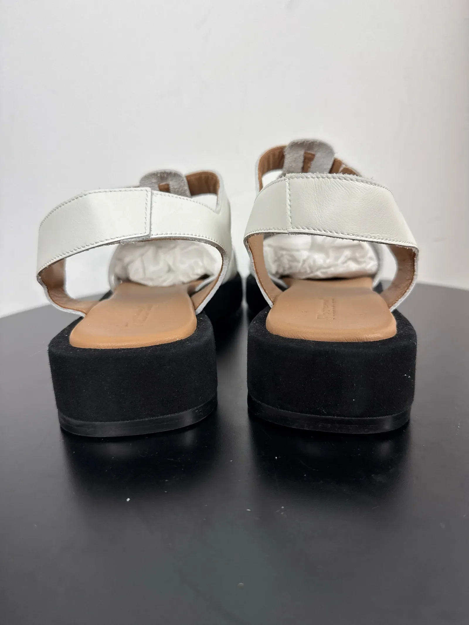 Flattered Gigi White Leather-skinnsandaler - Image 5