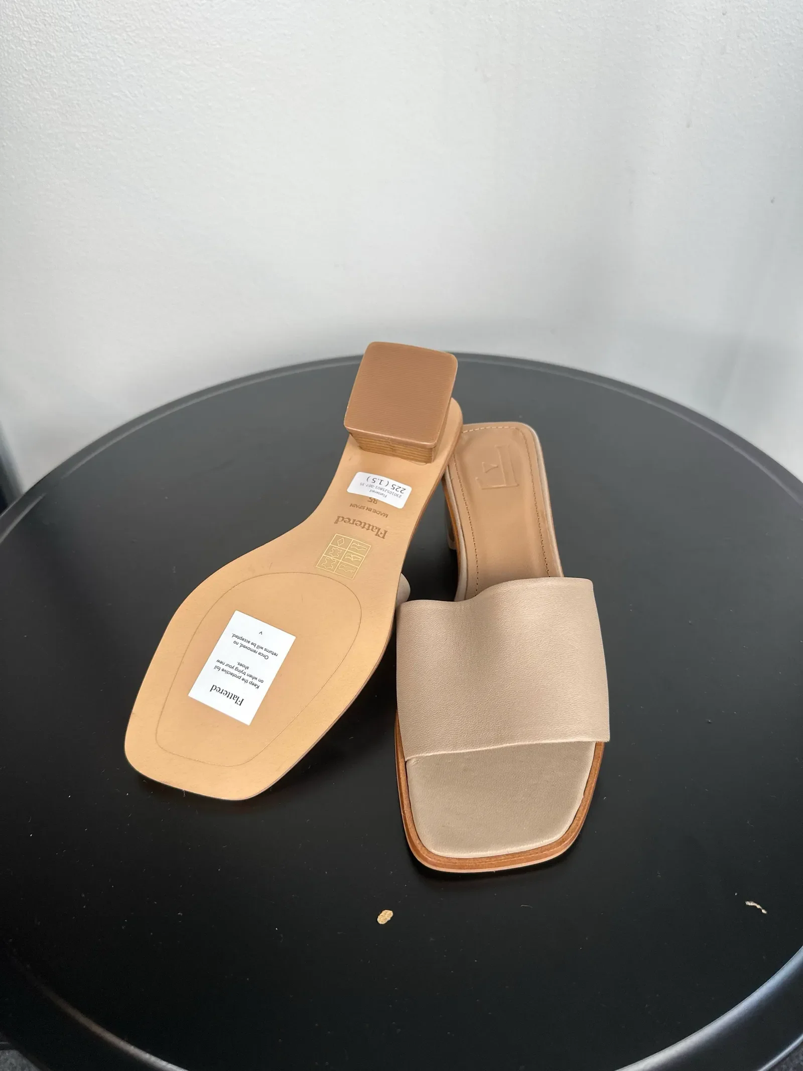 Flattered Jody Leather Beige-skinnsandaler - Image 5