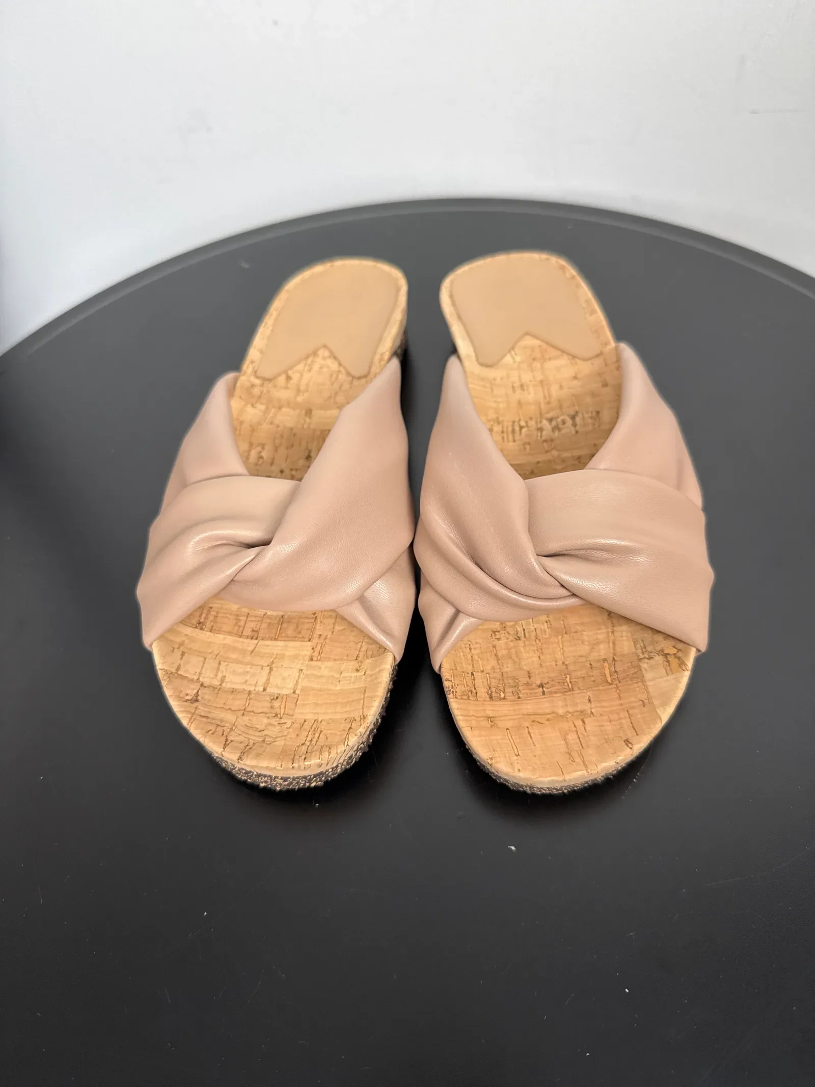 Flattered Lou Beige Vegan-skinnsandaler NWOT - Image 4