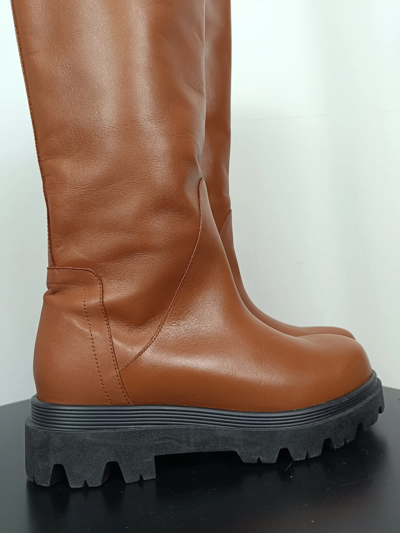 Flattered Luna Brown-skinnboots NWOT - Image 6