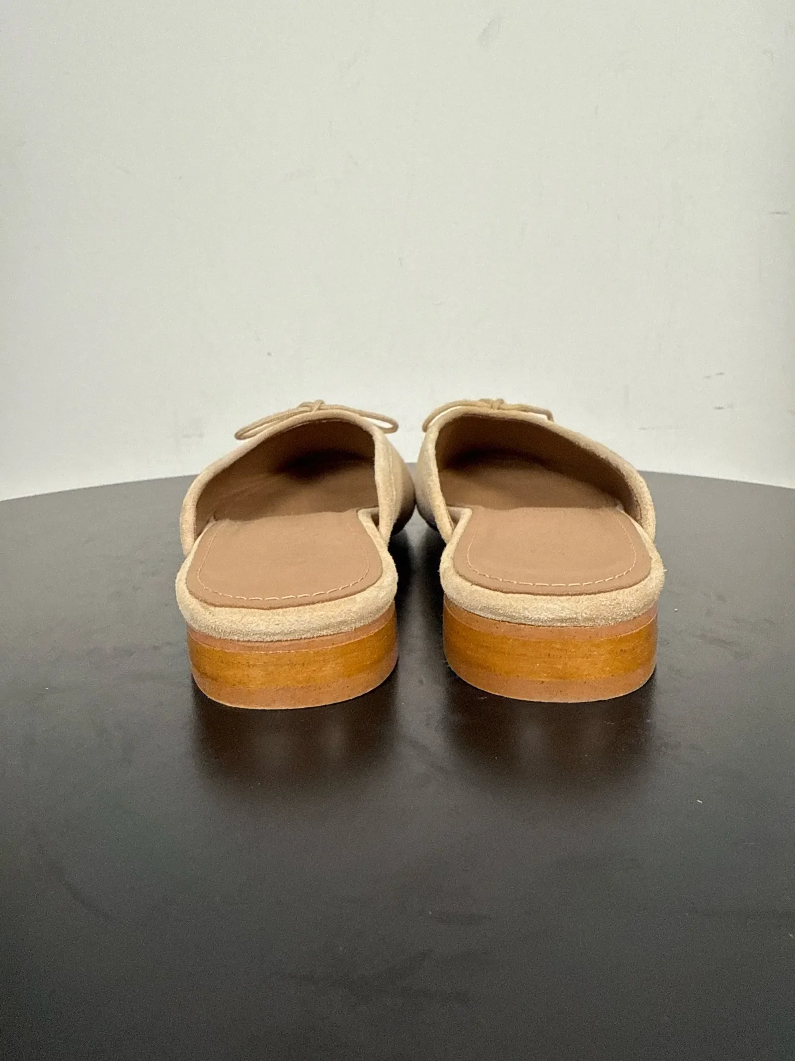 Flattered Malva Beige Suede-ballerinaskor - Image 5
