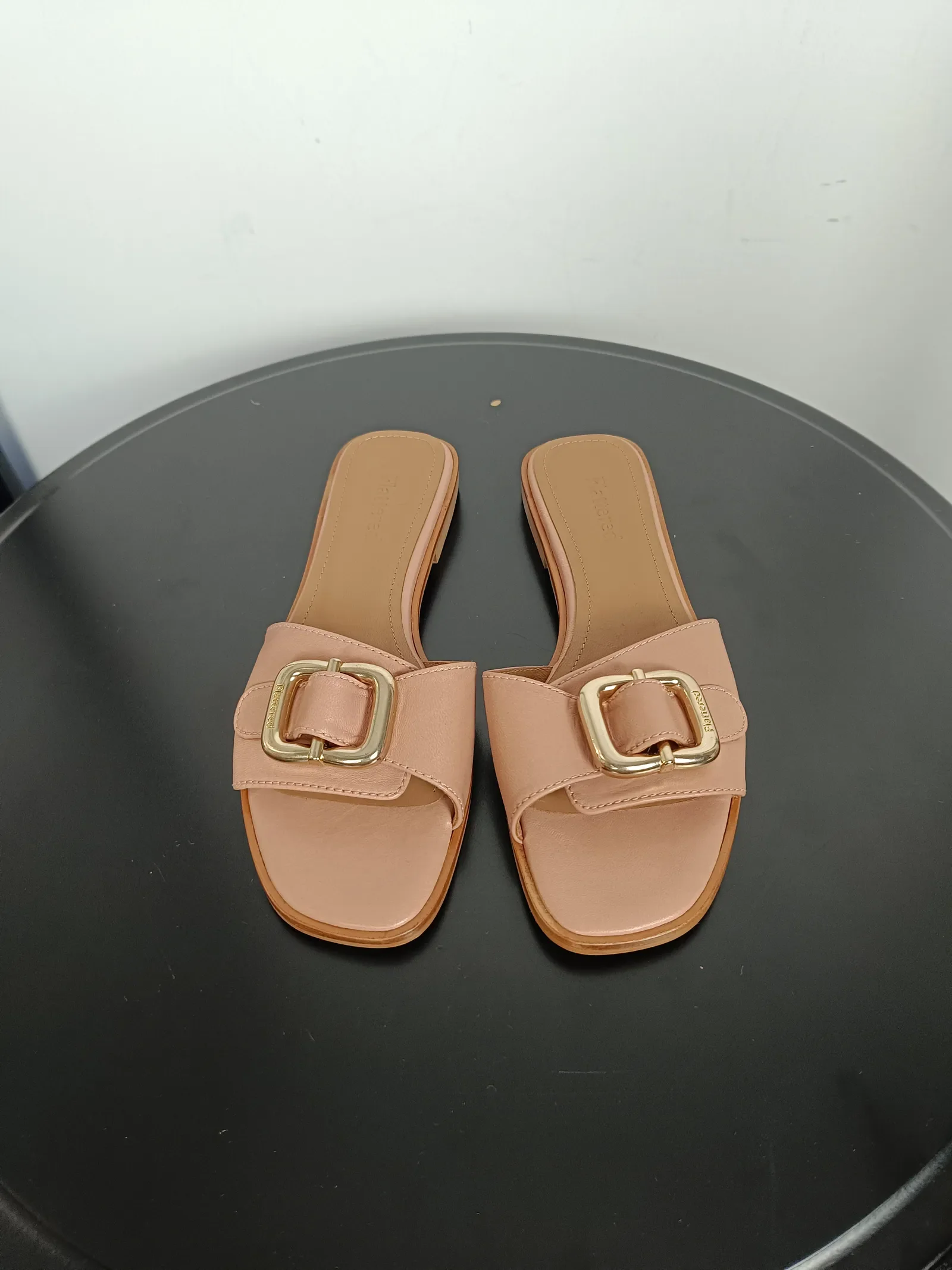 Flattered Mimi Pink-skinnsandaler - Image 4