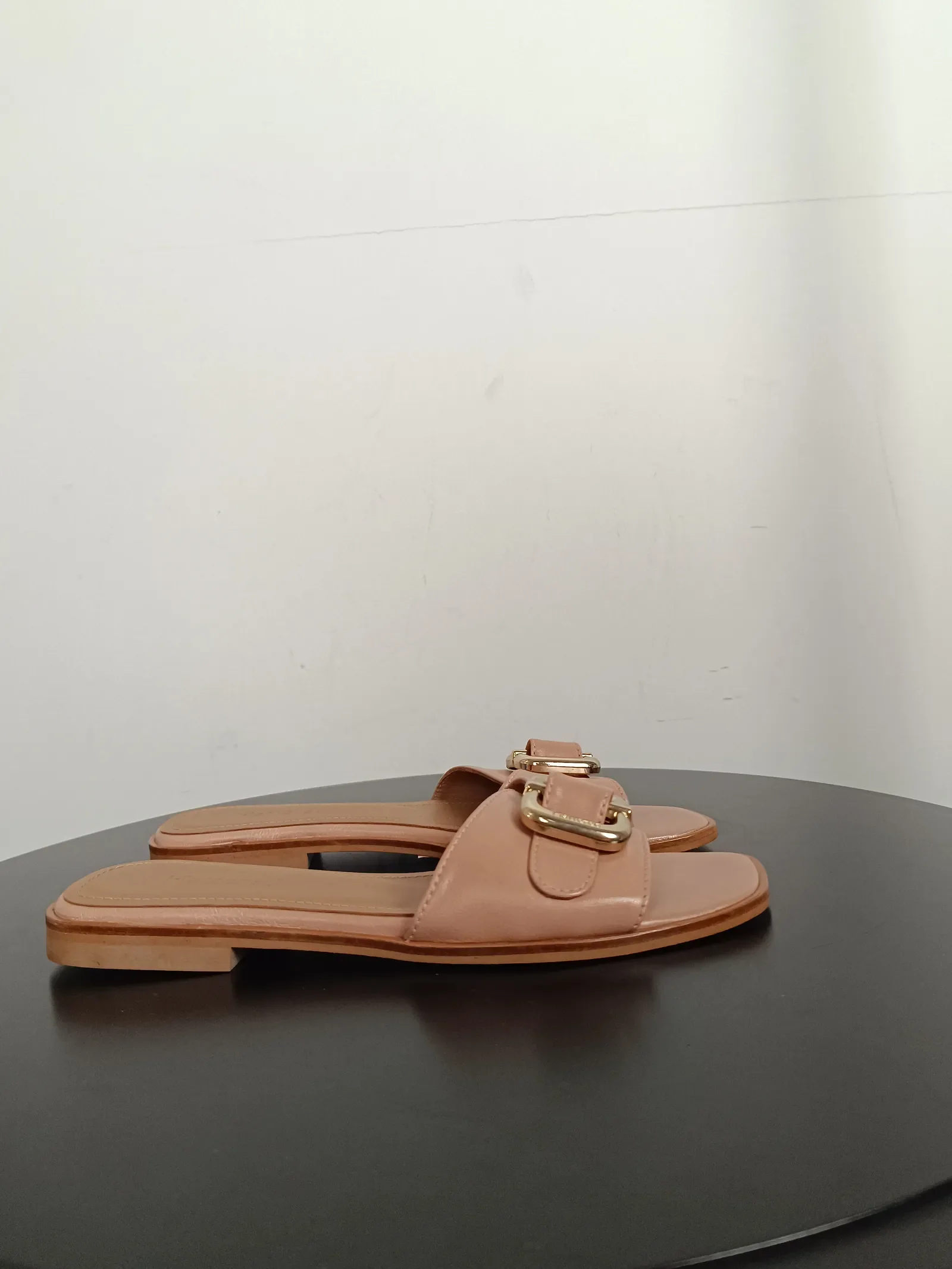 Flattered Mimi Pink-skinnsandaler - Image 6