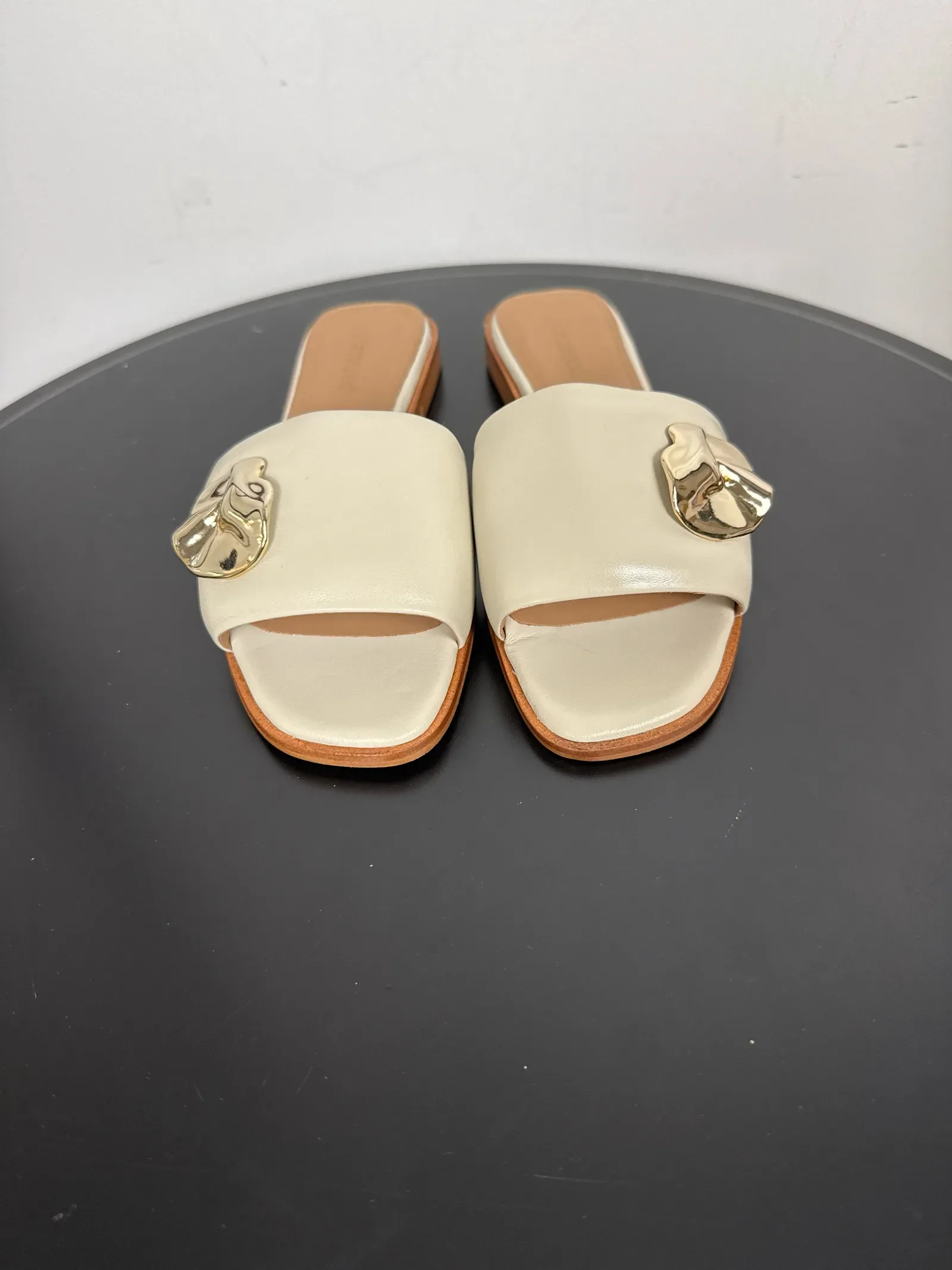 Flattered Mira Creme Leather-skinnsandaler NWT - Image 4