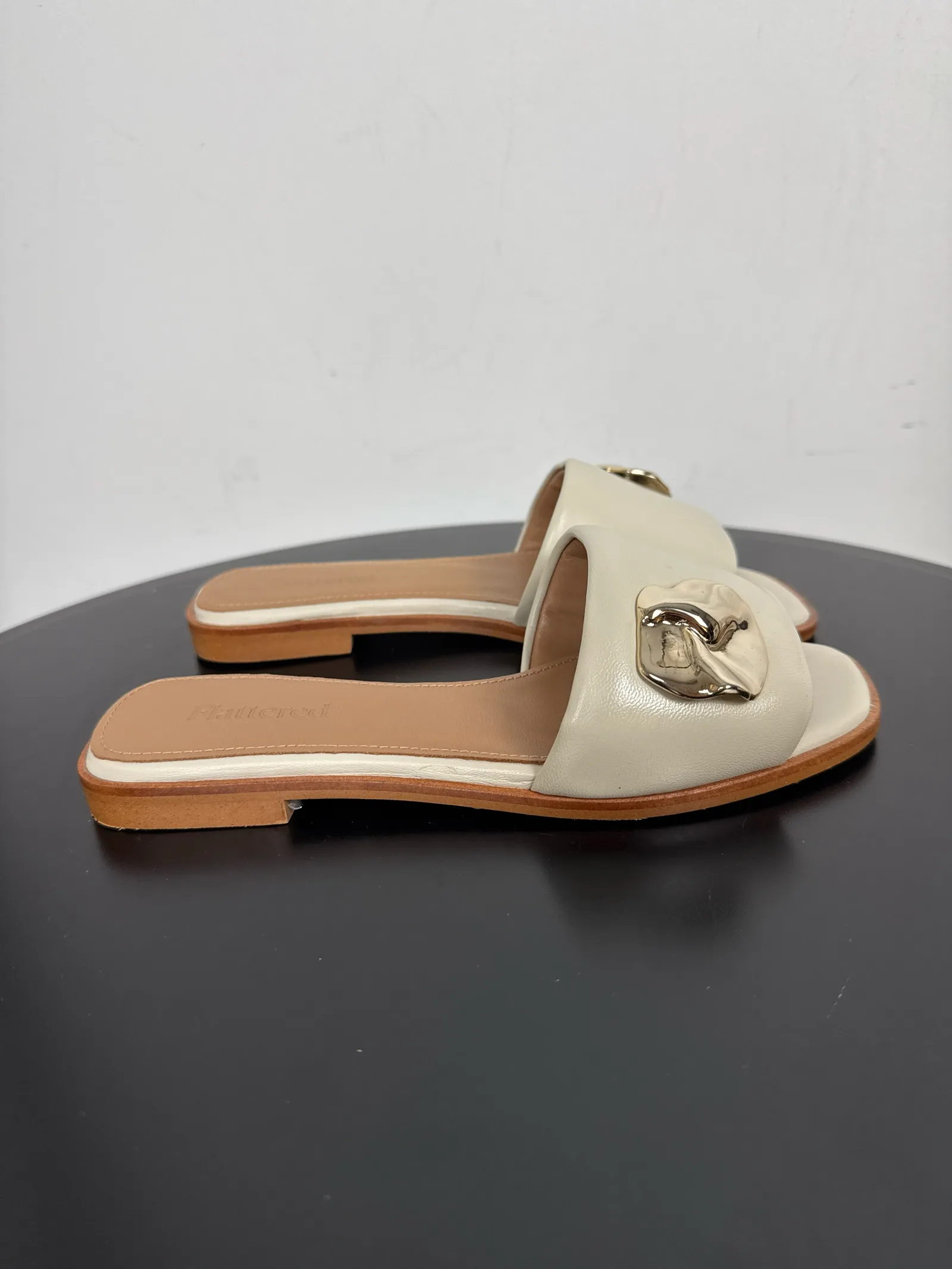 Flattered Mira Creme Leather-skinnsandaler NWT - Image 6
