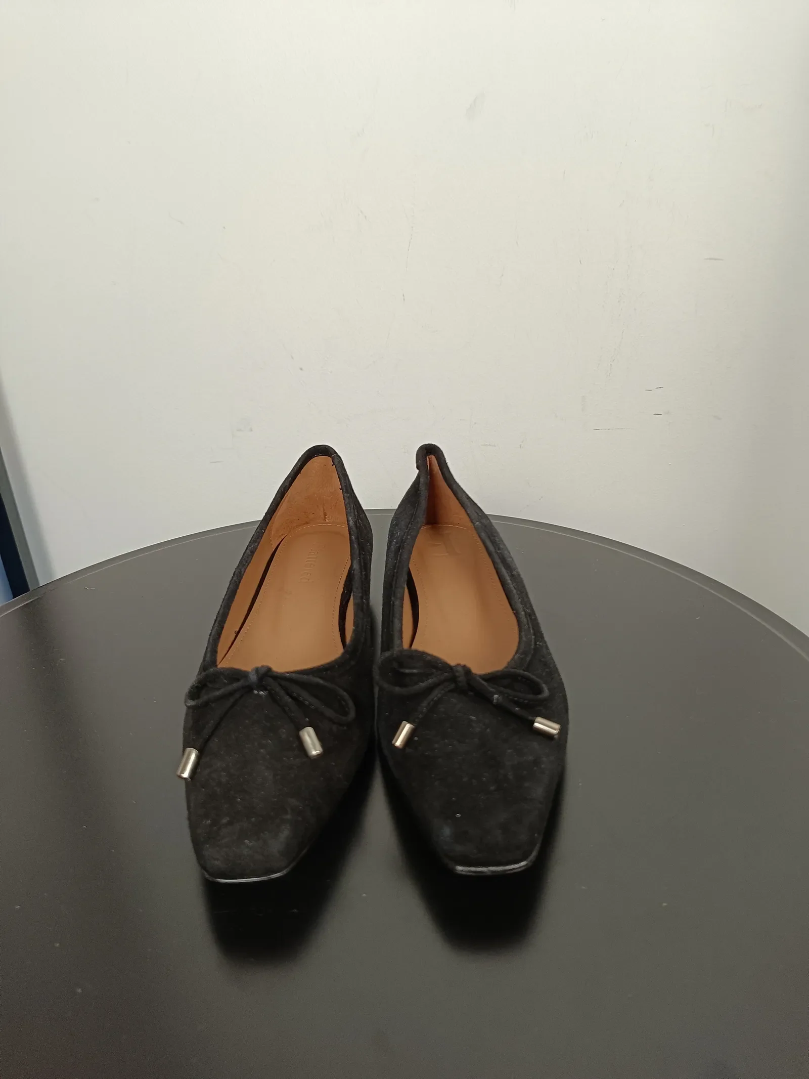 Flattered Monica Suede Black-ballerinaskor - Image 4