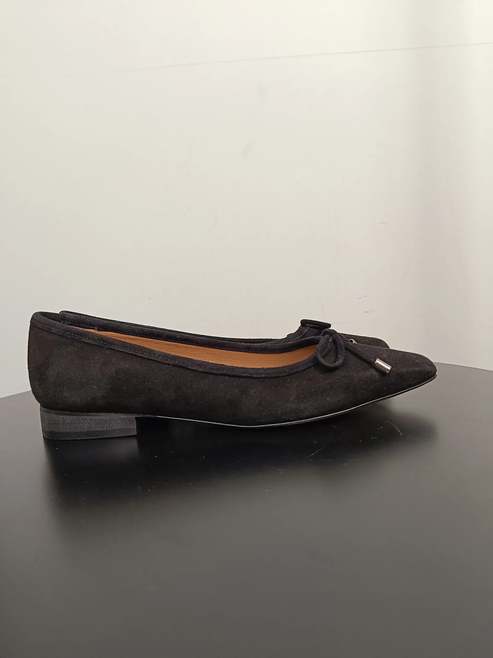 Flattered Monica Suede Black-ballerinaskor - Image 6