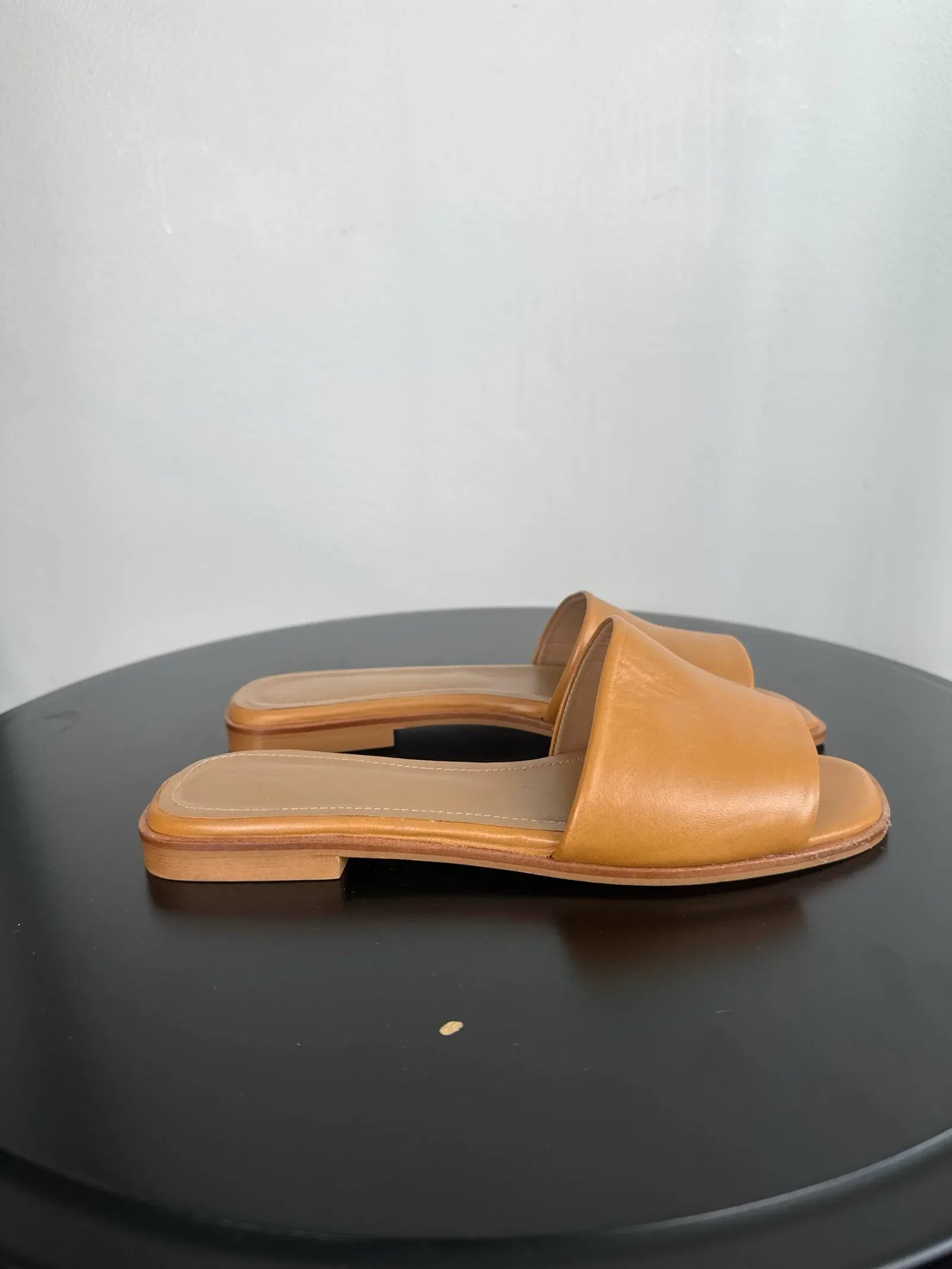 Flattered Mouna Leather Cognac-skinnsandaler - Image 4