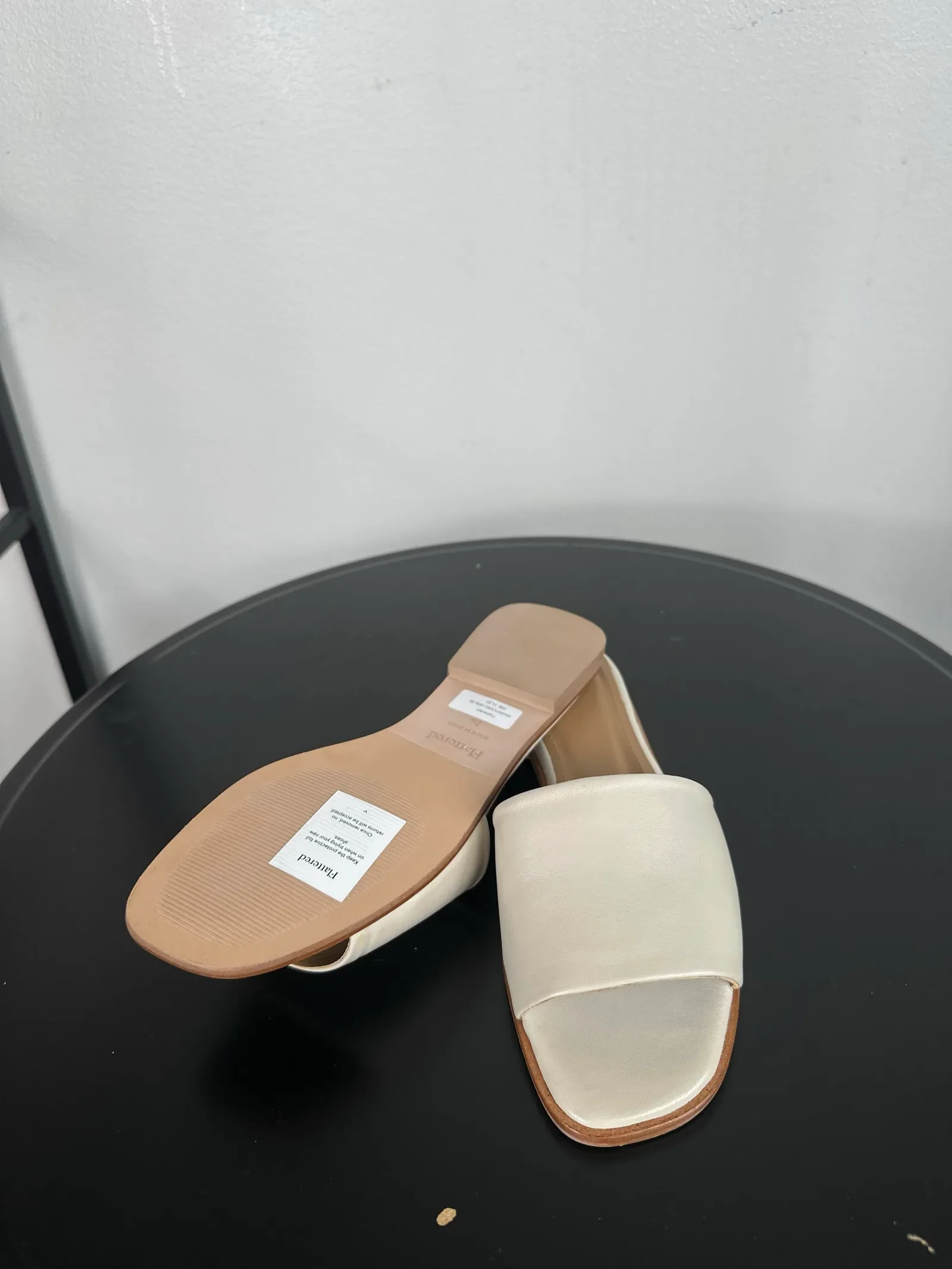 Flattered Mouna Leather White-skinnsandaler NWT - Image 4