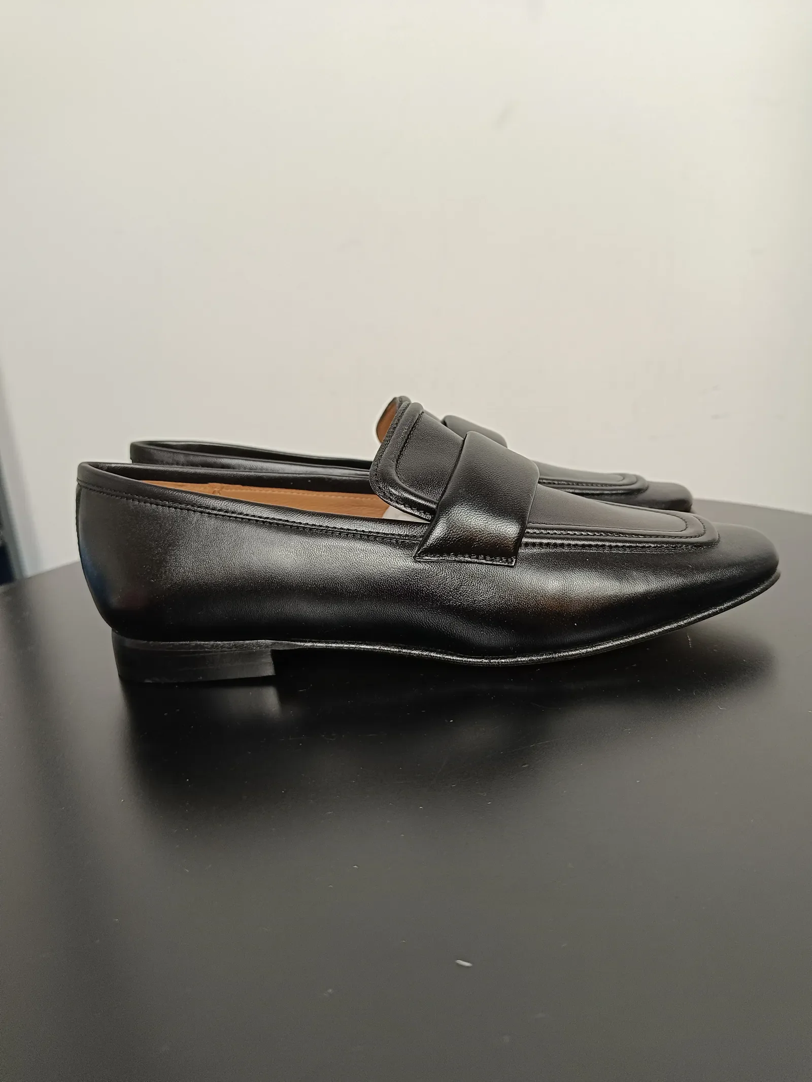 Flattered Vivienne Black Leather-skinnloafers NWOT - Image 6