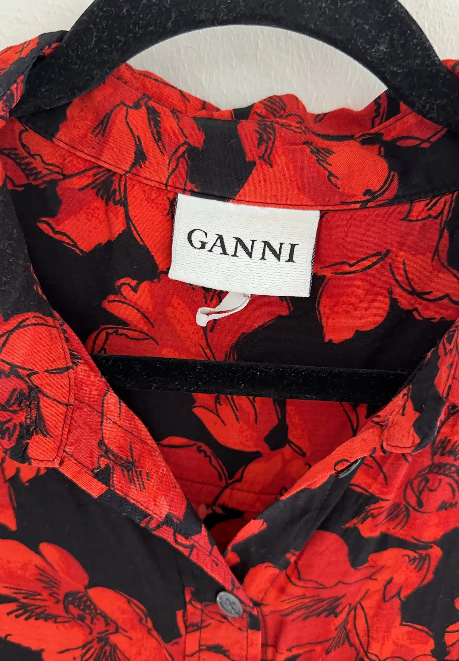 Ganni 1524 Coney Island Crepe-blus - Image 2