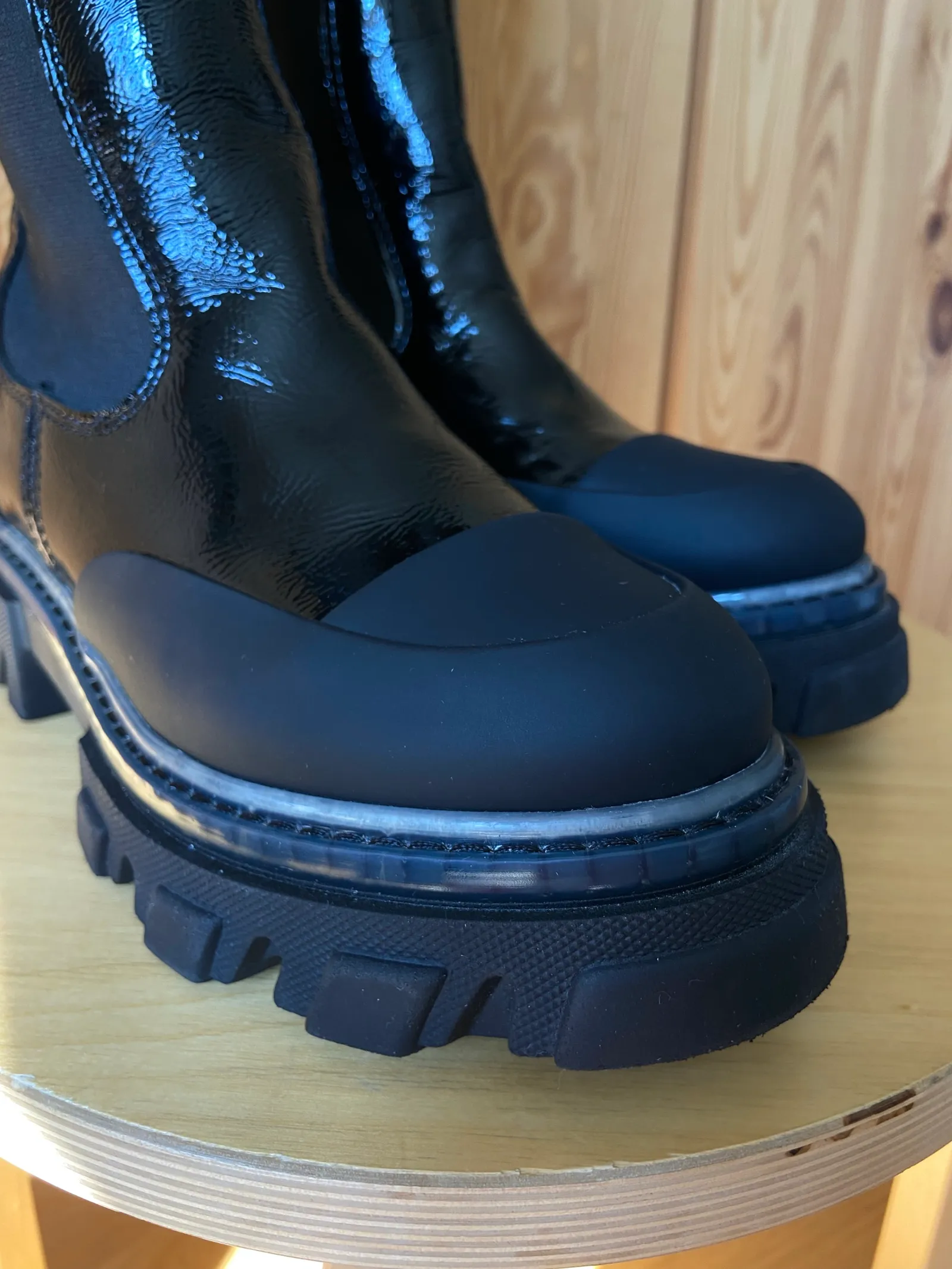 Ganni High Chelsea In Black Naplack-boots - Image 5
