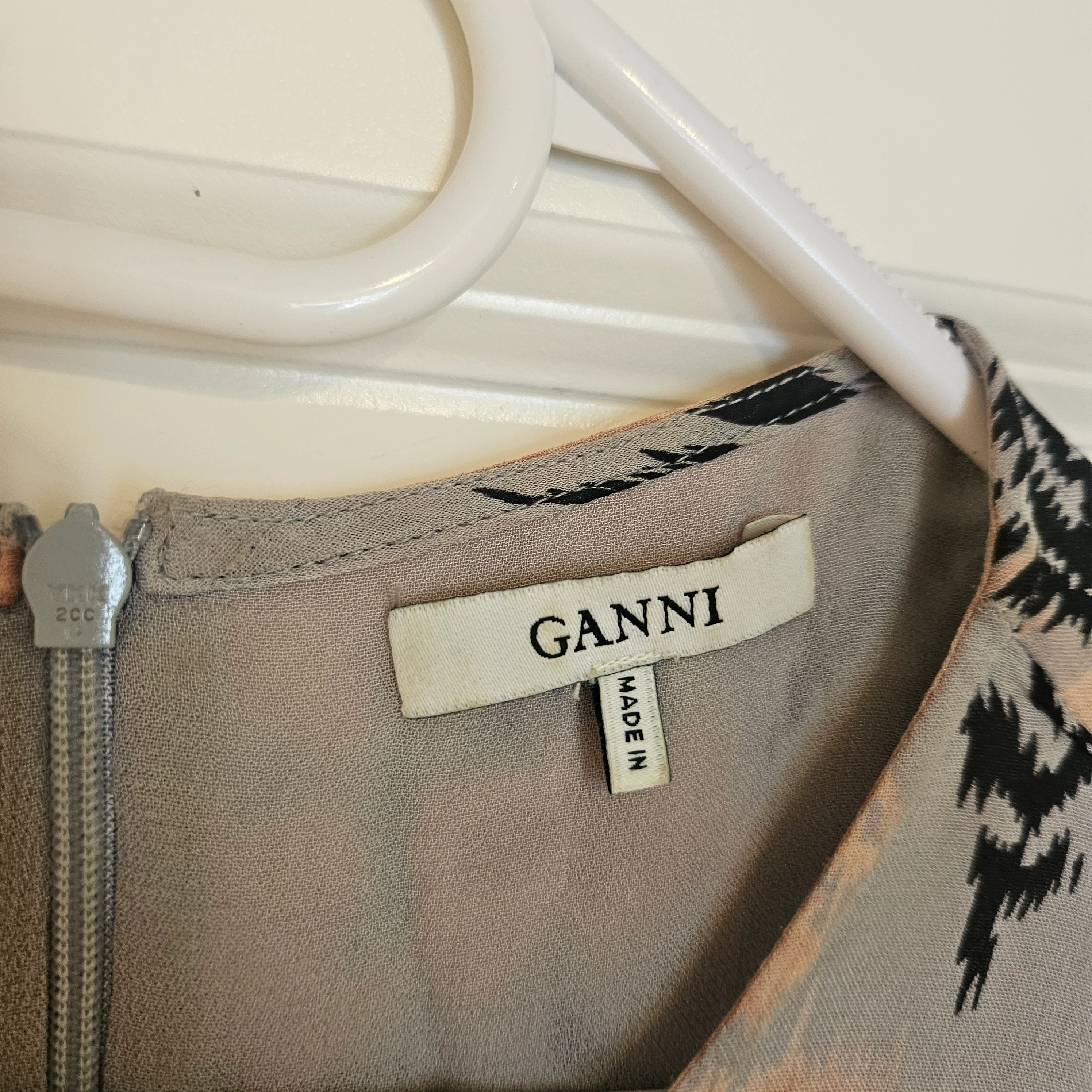 Ganni Miku Georgette-klänning - Image 3