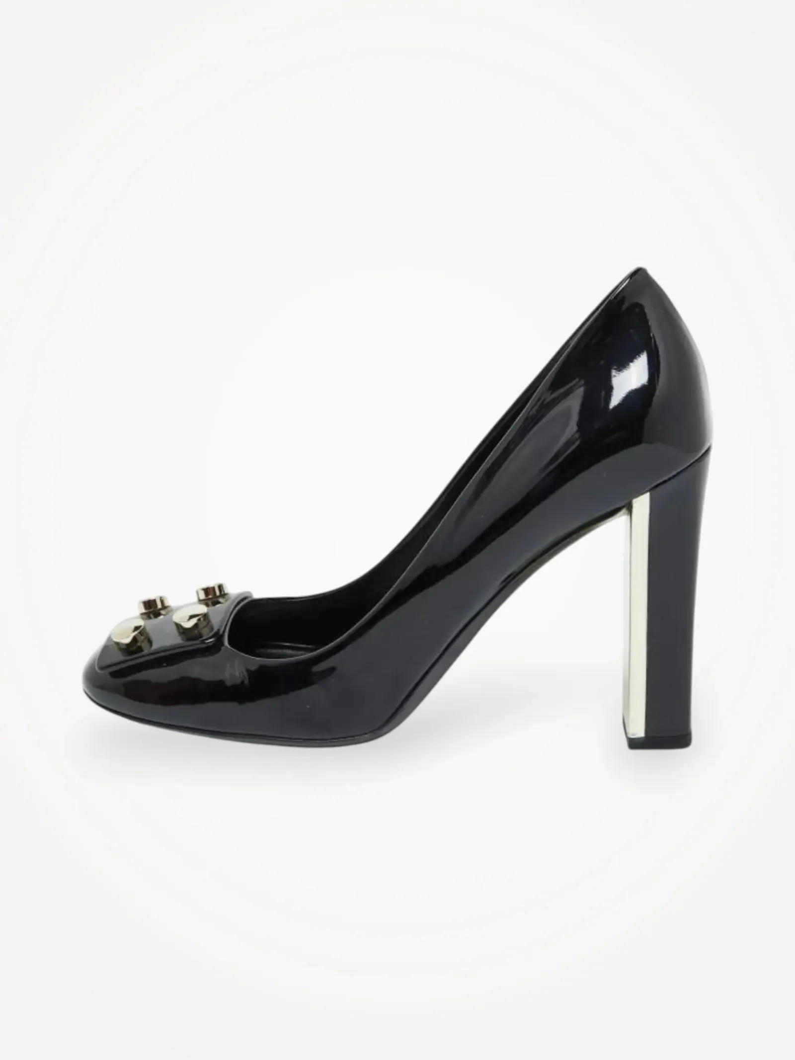 Gucci Black Patent Leather-skinnklackar