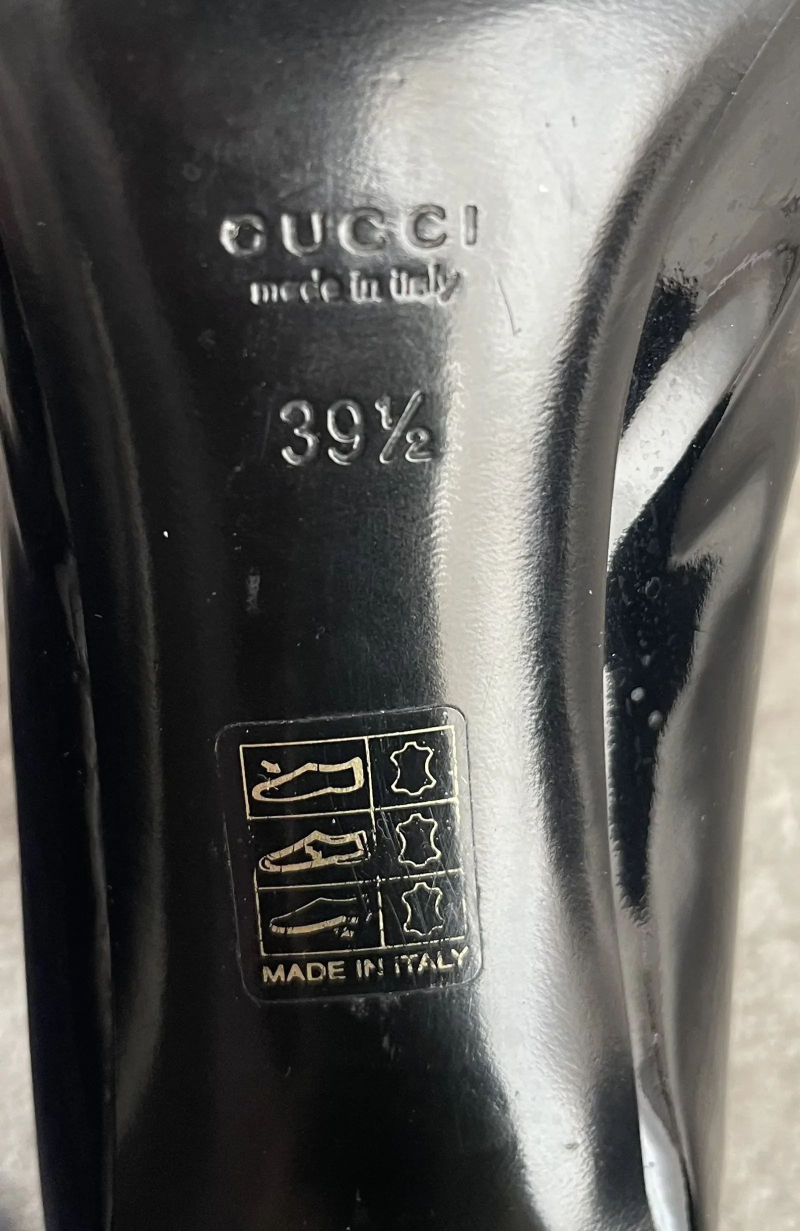 Gucci Black Patent Leather-skinnklackar - Image 2