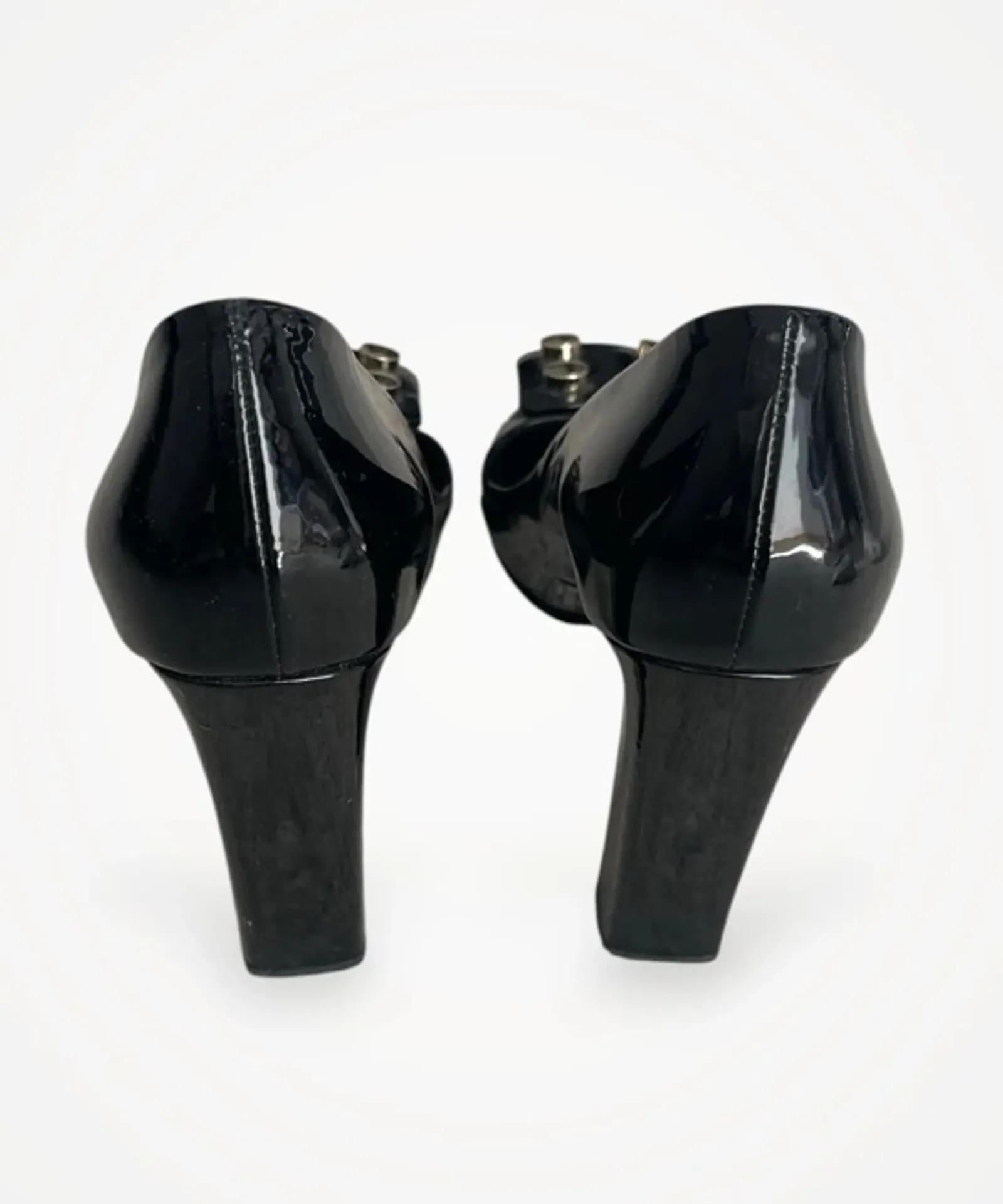 Gucci Black Patent Leather-skinnklackar - Image 4