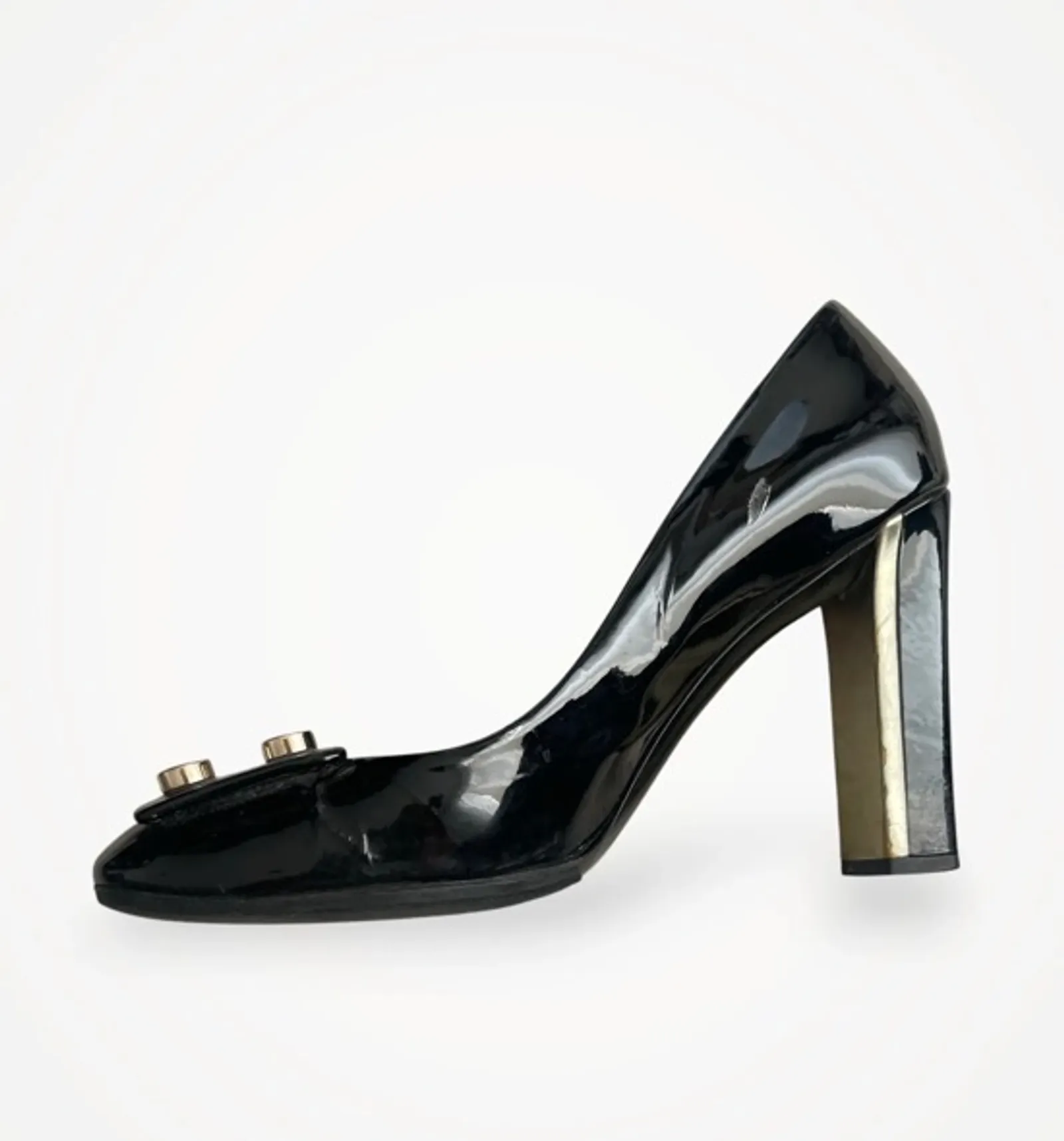 Gucci Black Patent Leather-skinnklackar - Image 7