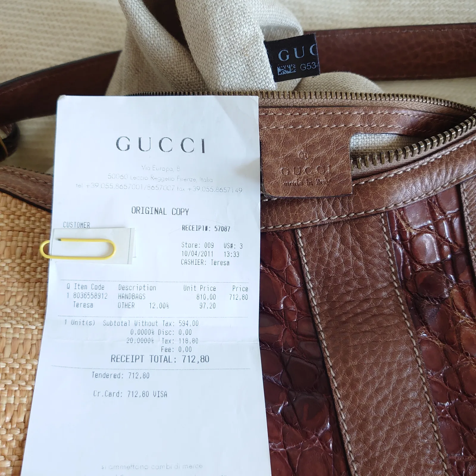 Gucci-skinnhandväska - Image 2