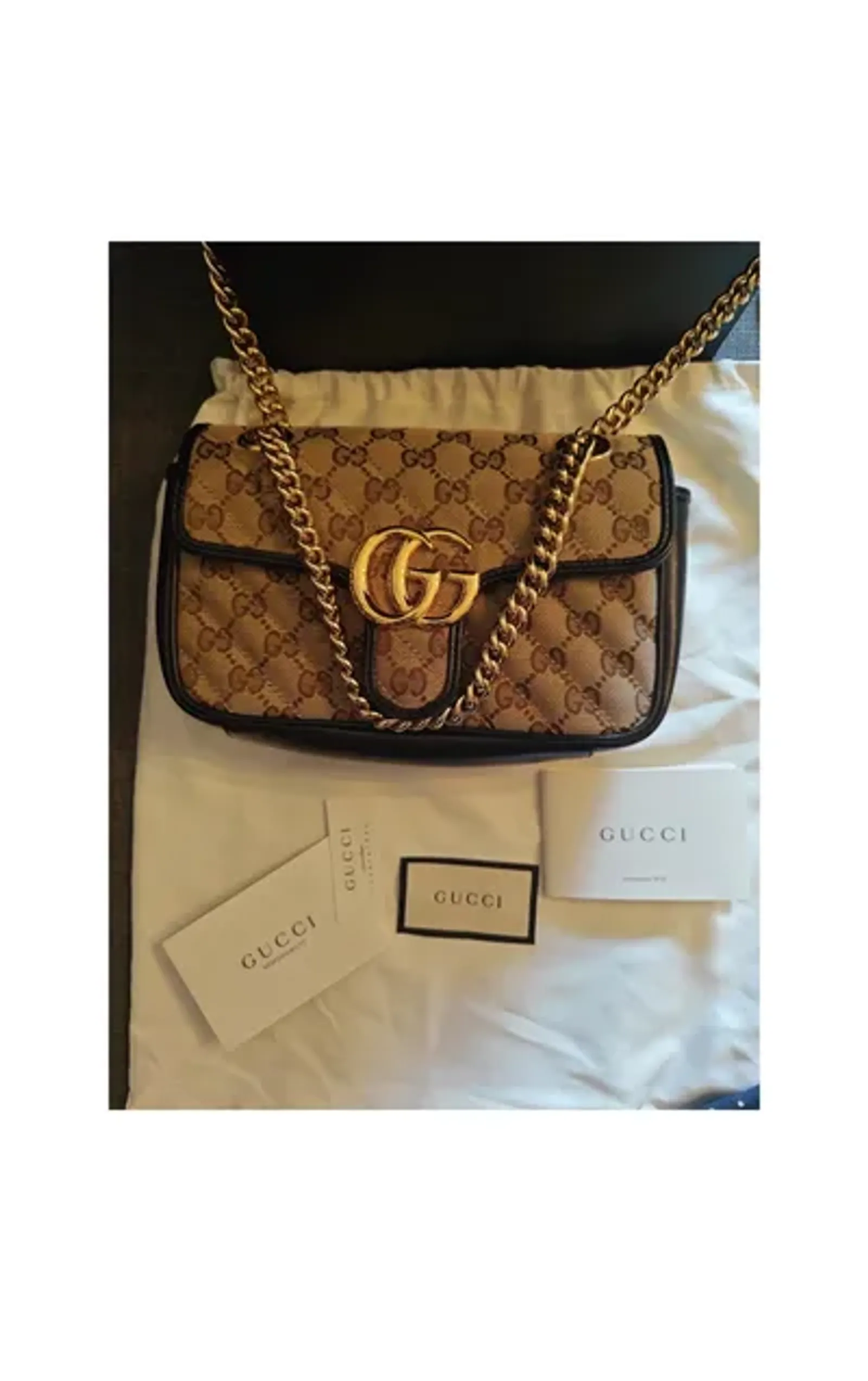 Gucci Marmont Small-skinnaxelremsväska NWOT - Image 2