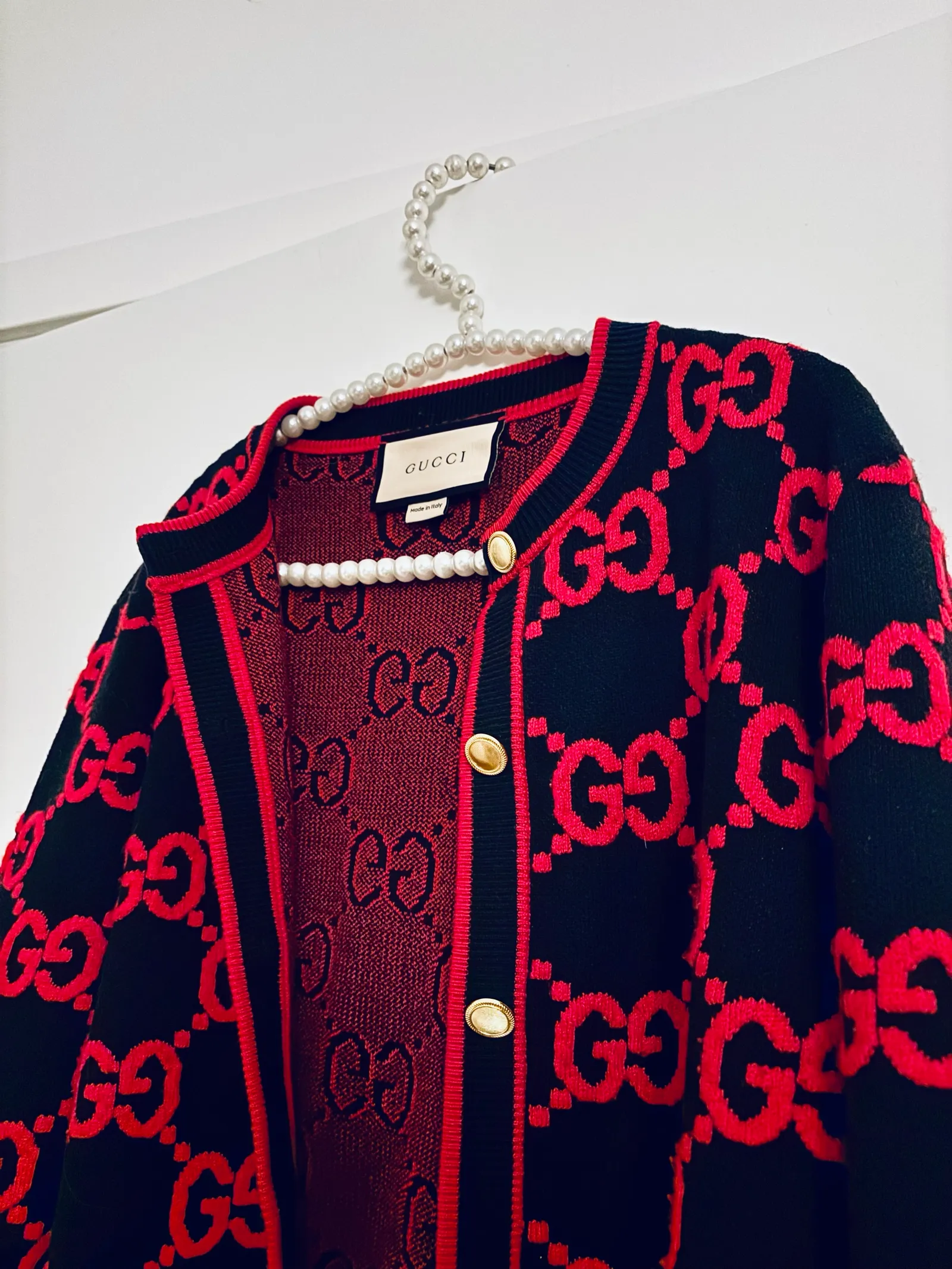 Gucci Women’s Gg Wool Boucle Jacquard-kofta - Image 2