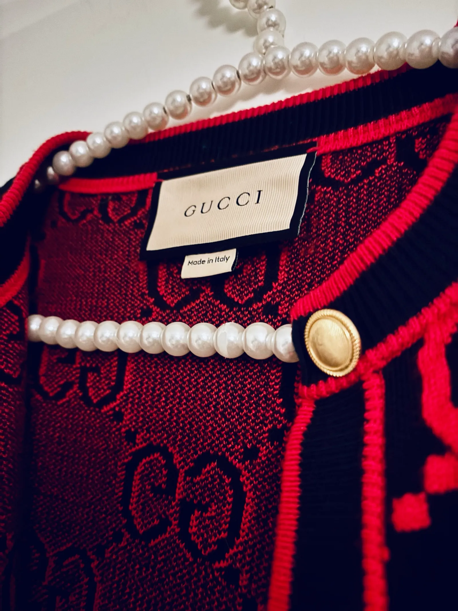 Gucci Women’s Gg Wool Boucle Jacquard-kofta - Image 5