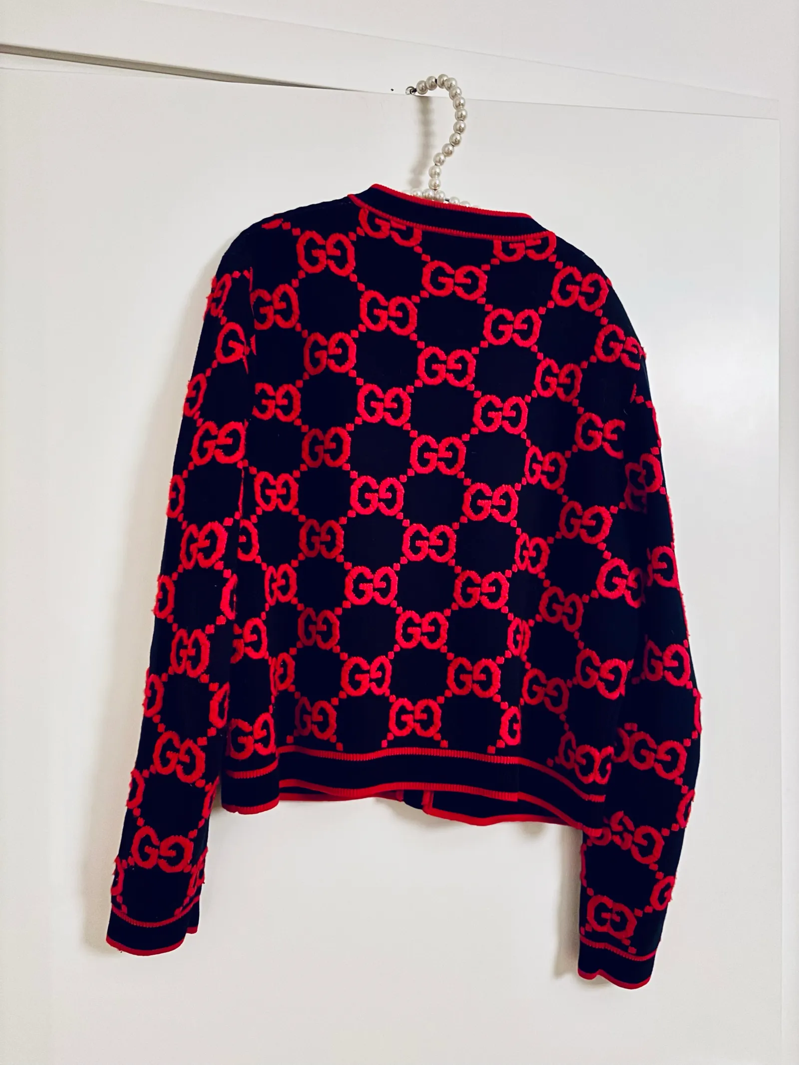 Gucci Women’s Gg Wool Boucle Jacquard-kofta - Image 6
