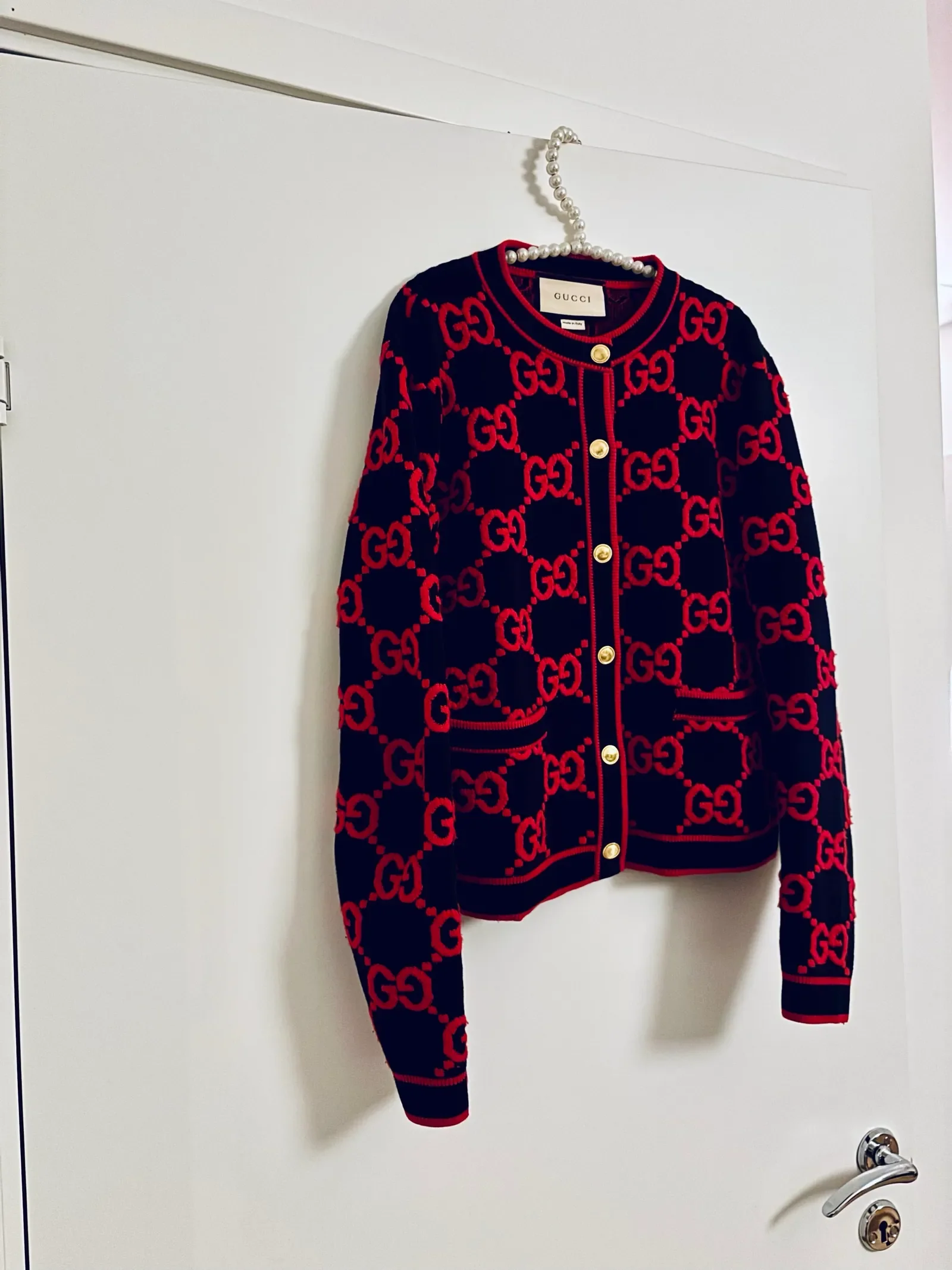 Gucci Women’s Gg Wool Boucle Jacquard-kofta - Image 7