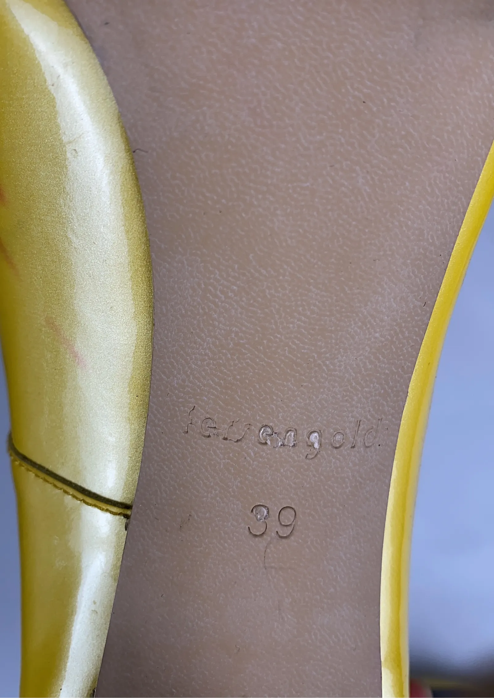 Fersengold-skinnklackar - Image 3