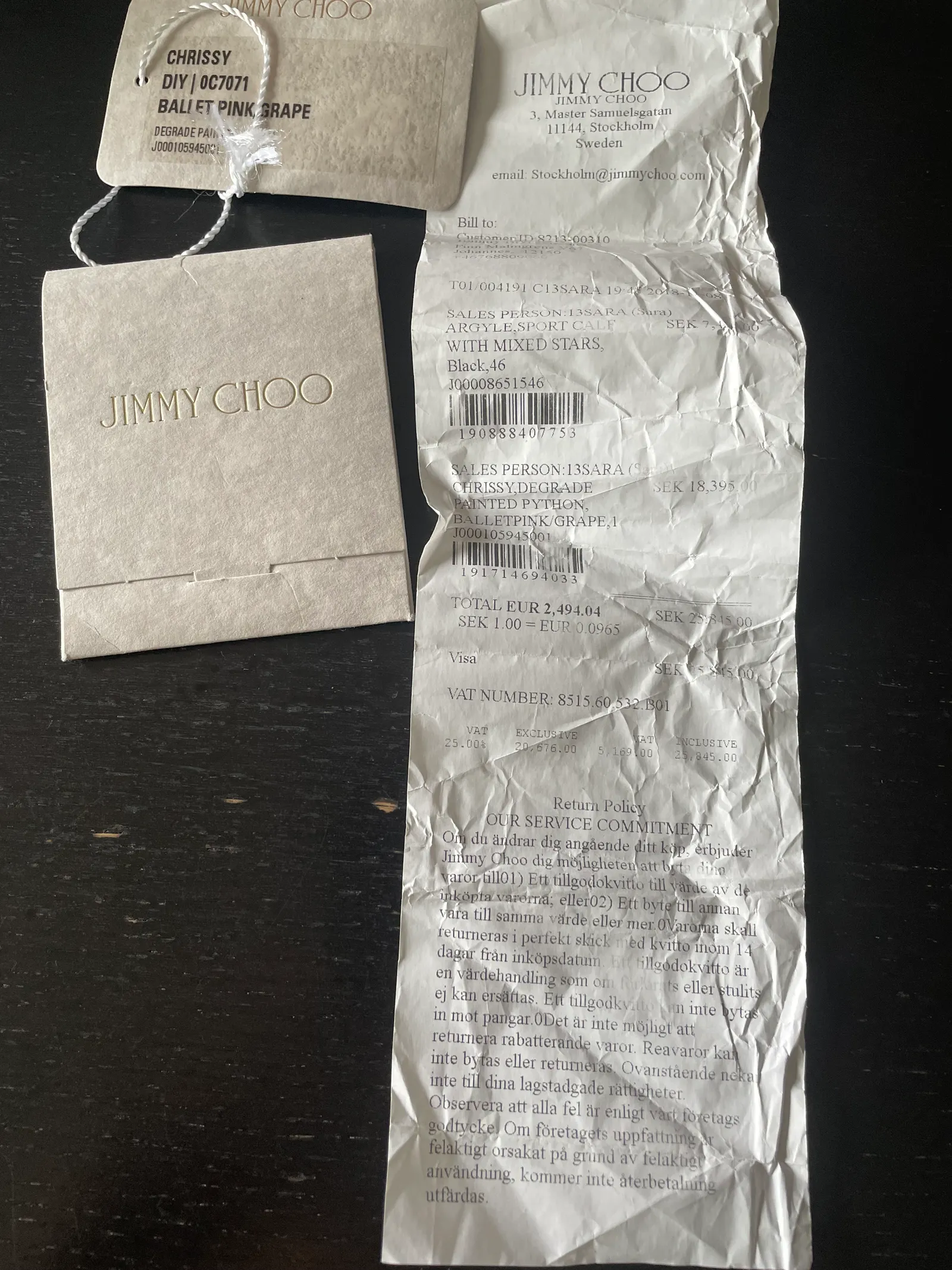 Jimmy Choo Chrissy-axelremsväska NWT - Image 4