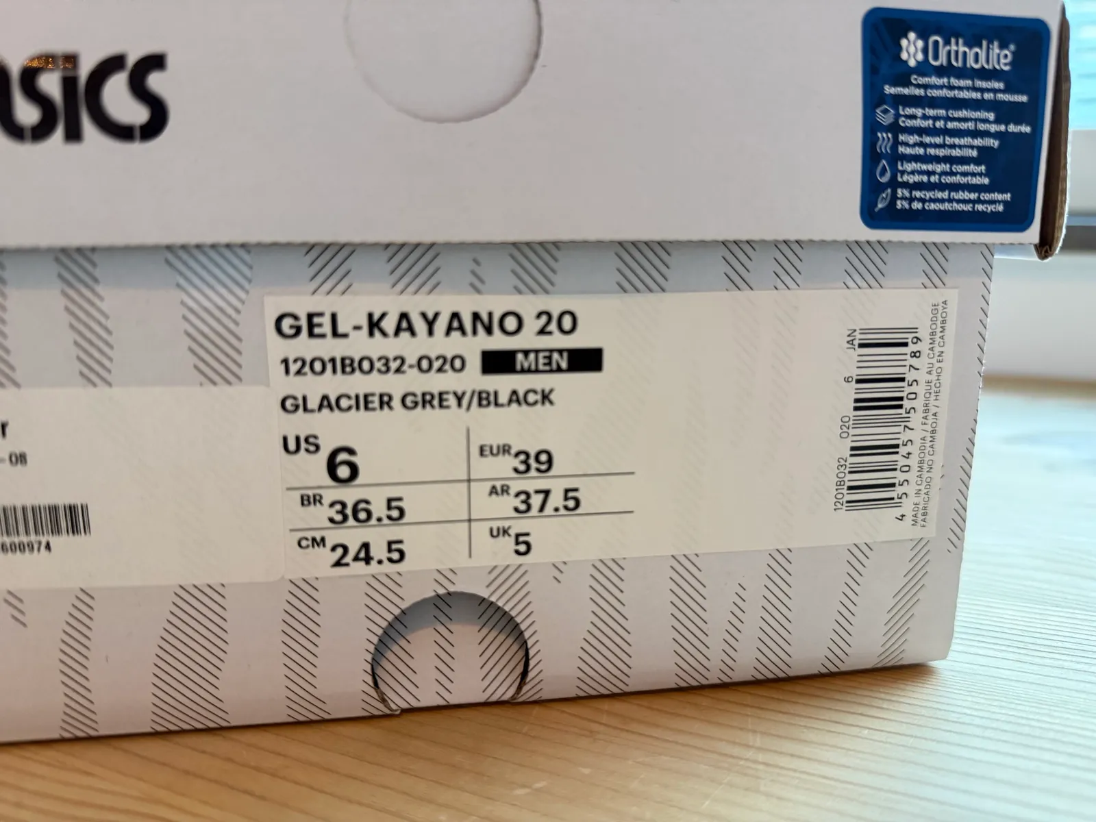 KENZO x Asics Kenzi X Asics Gel-kayano 20 Glacier Grey/black-sneakers NWT - Image 2