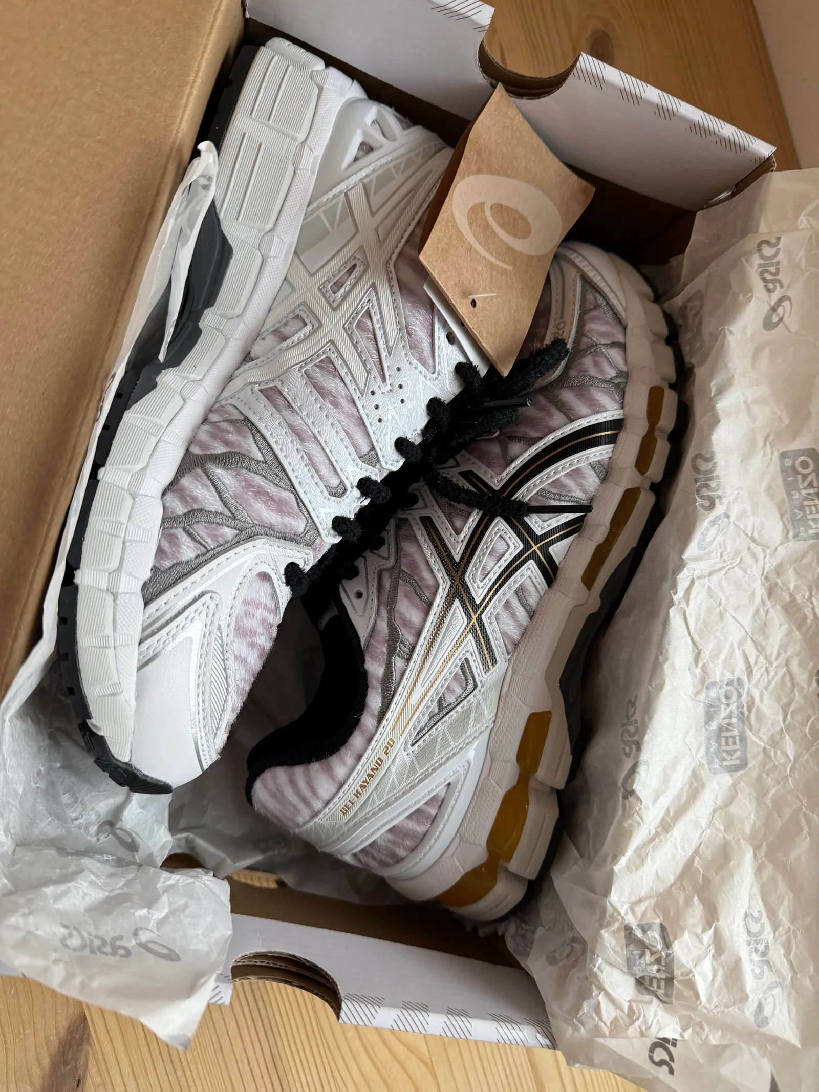 KENZO x Asics Kenzi X Asics Gel-kayano 20 Glacier Grey/black-sneakers NWT - Image 3