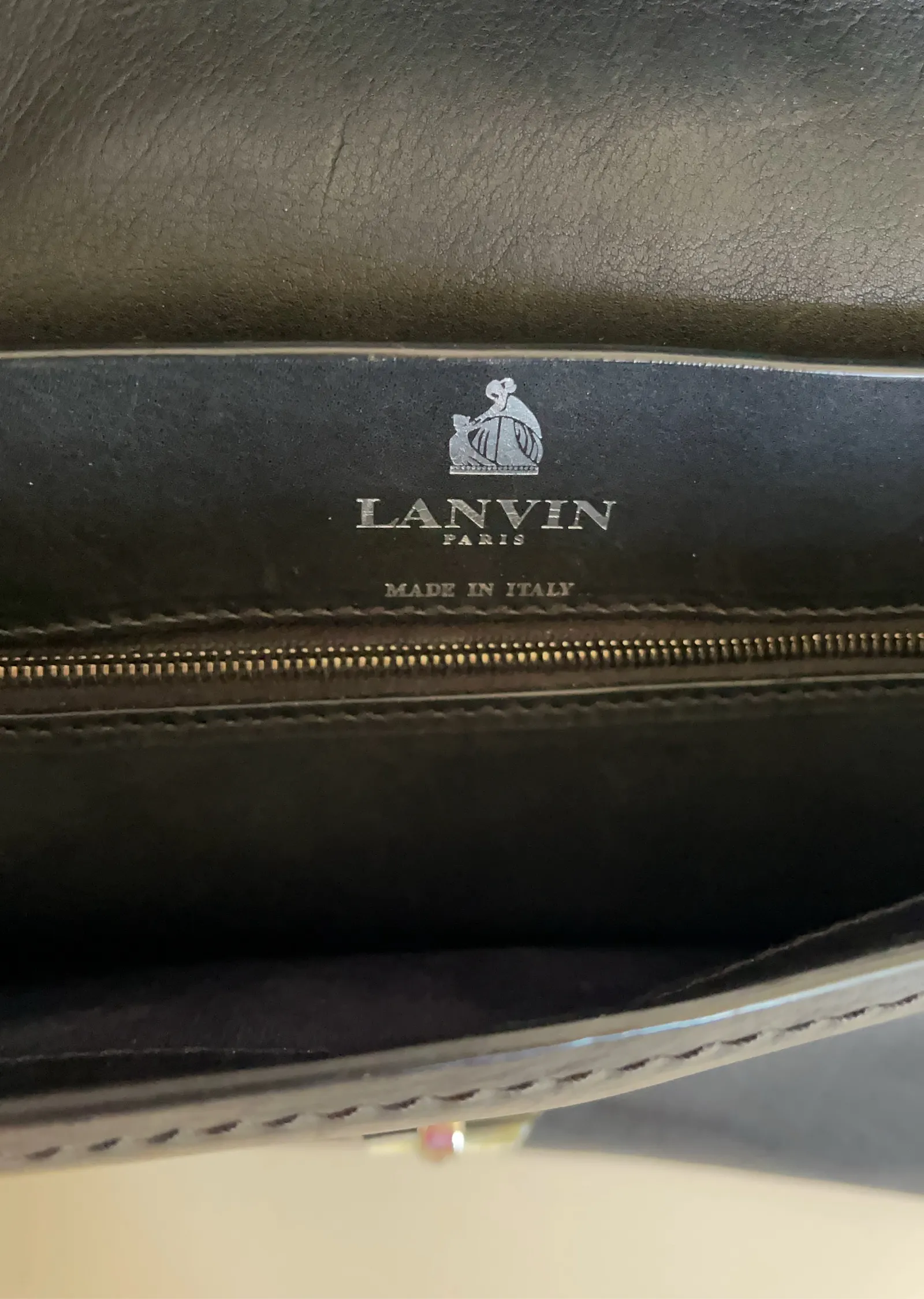Lanvin-skinnaxelremsväska - Image 2