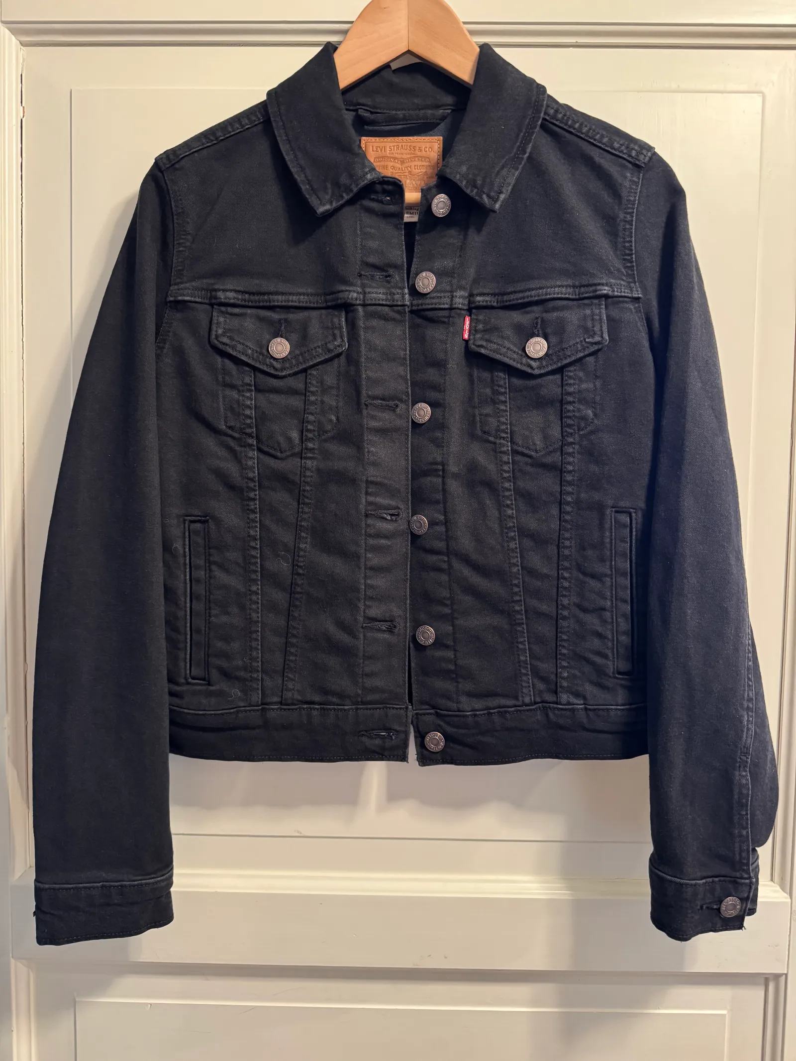 Levi's Original Trucker Jeansjacka, Black-jacka NWOT - Image 2