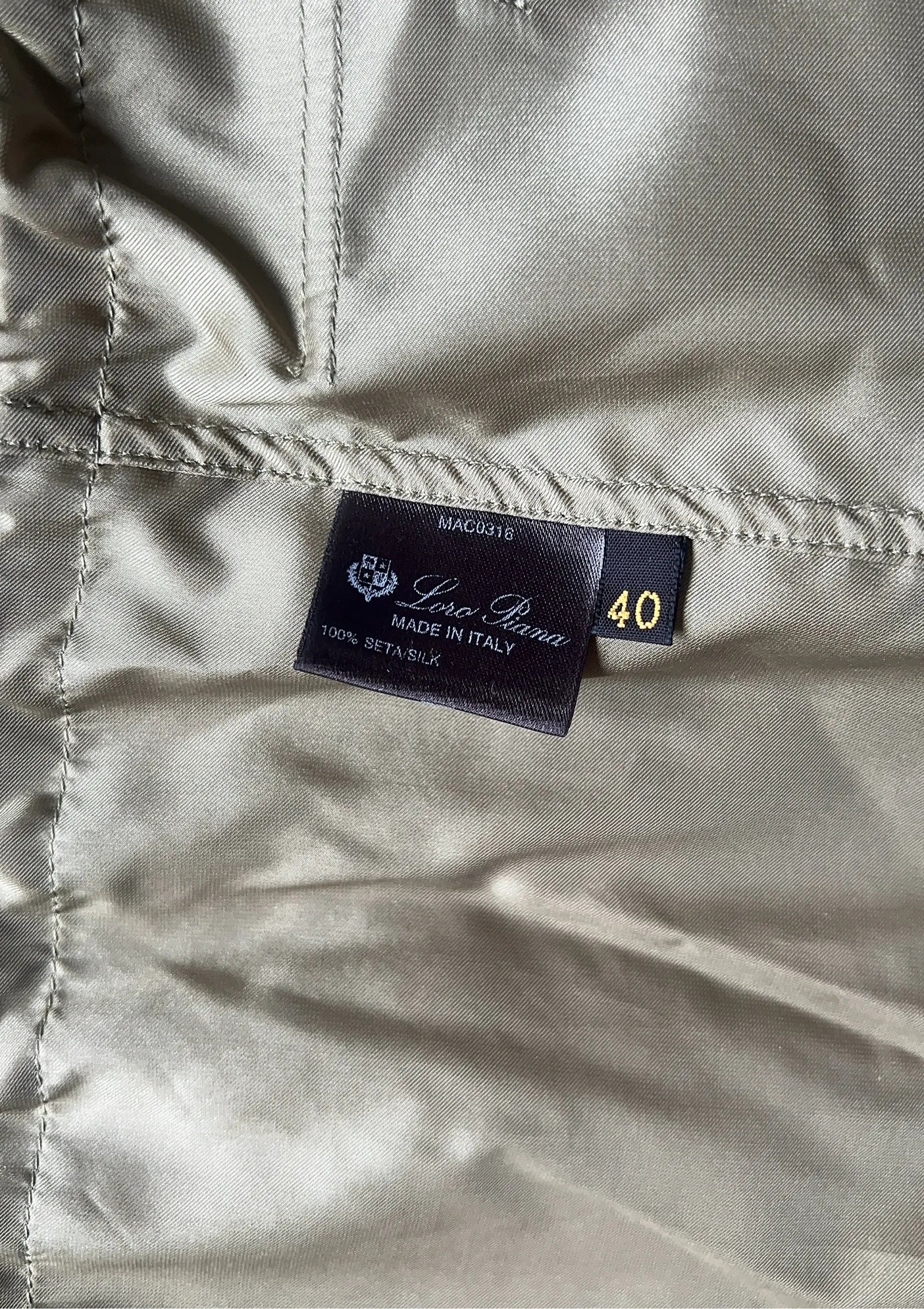 Loro Piana-sidenregnjacka - Image 3