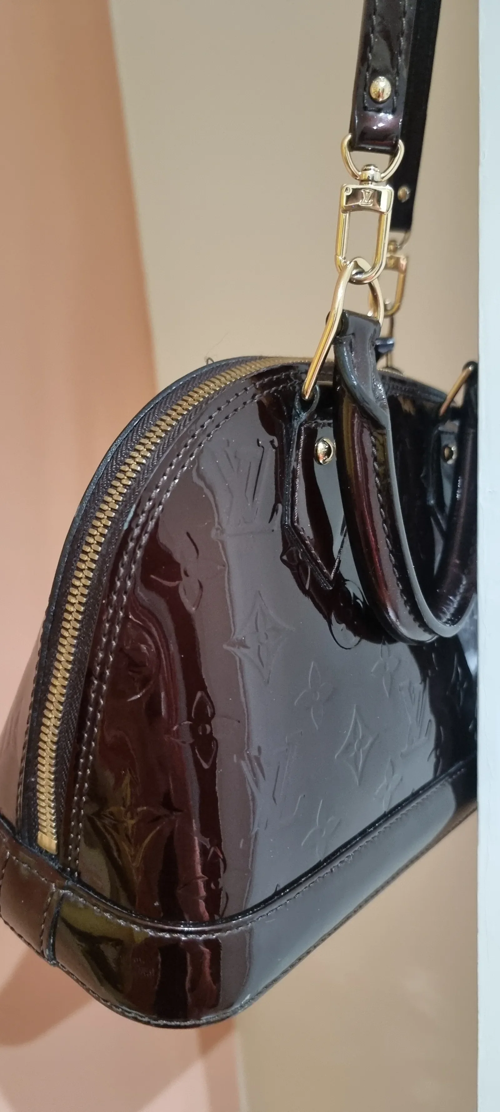 Louis Vuitton Alma Bb-skinnhandväska - Image 3