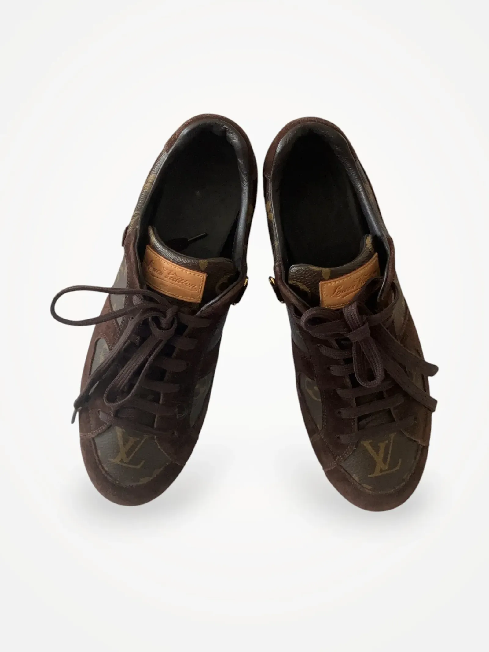 Louis Vuitton Globe Trotter-skinnsneakers
