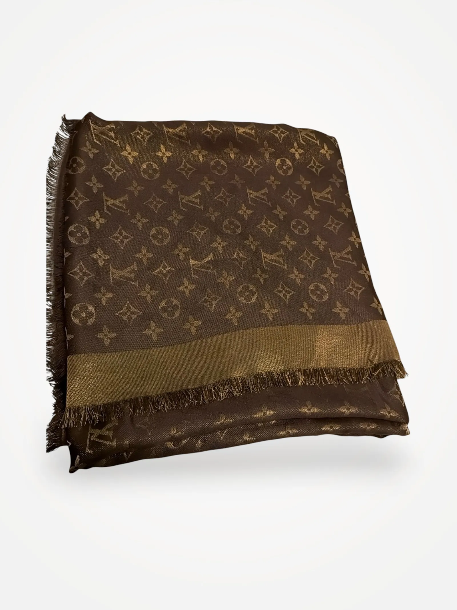 Louis Vuitton Monogram Shawl-sidensjal